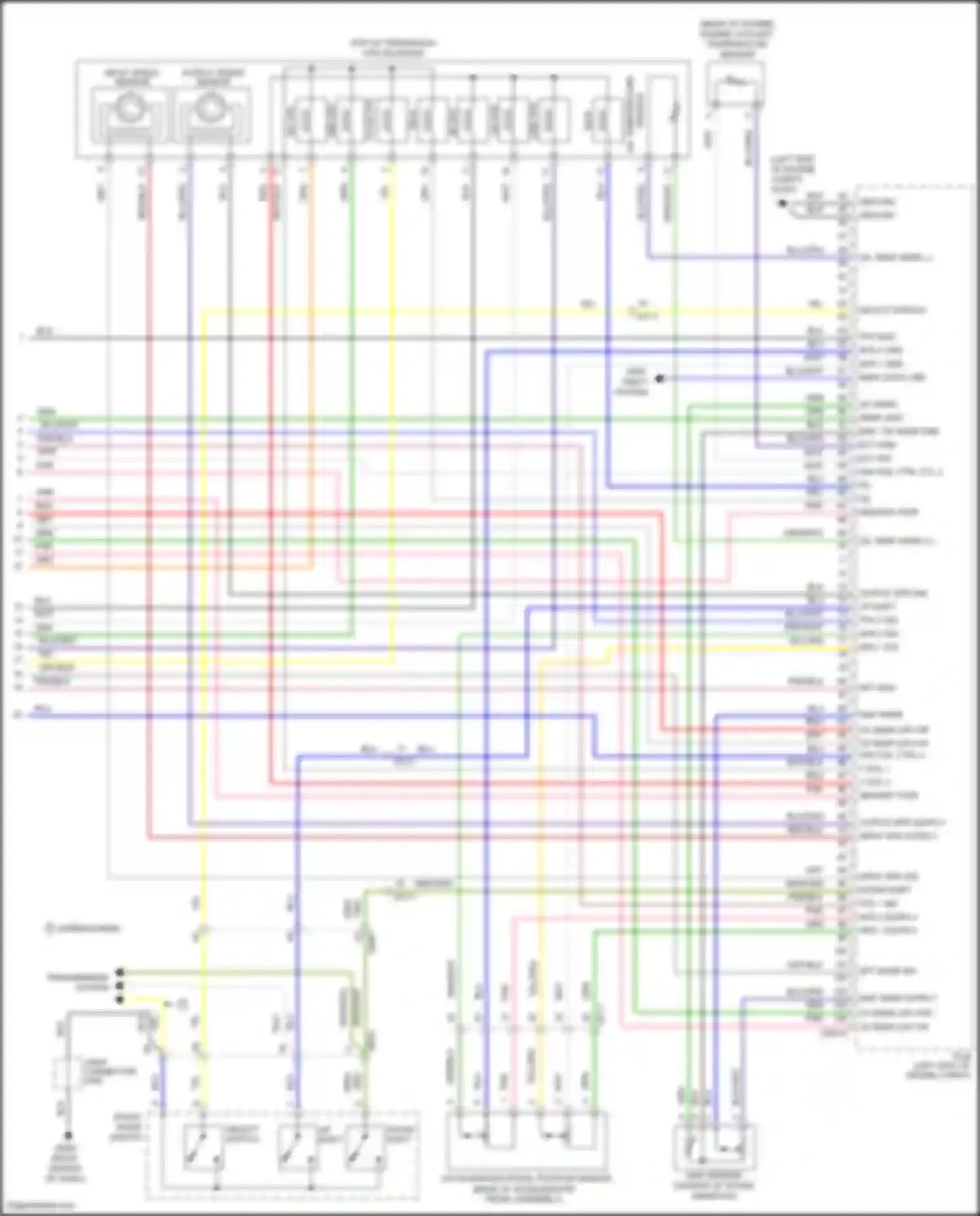Wiring diagram input speed sensor for Kia K5 I facelift (2013-2015)