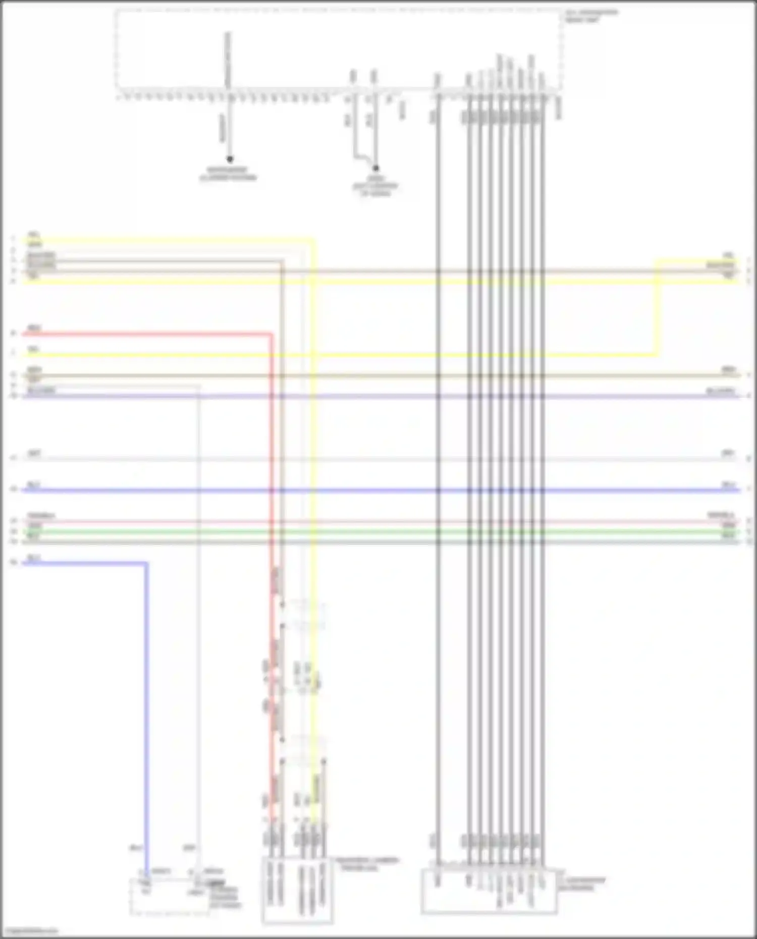 Wiring diagram a/v, navigation keyboard for Kia K5 I facelift (2013-2015)