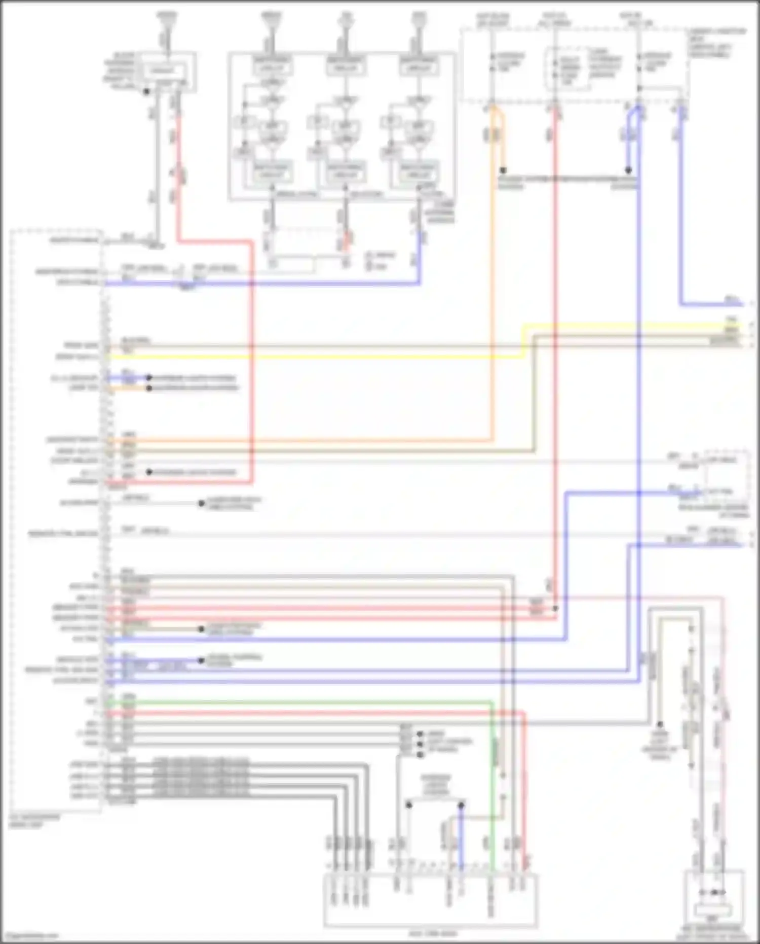 Wiring diagram acc/on input for Kia K5 I facelift (2013-2015)