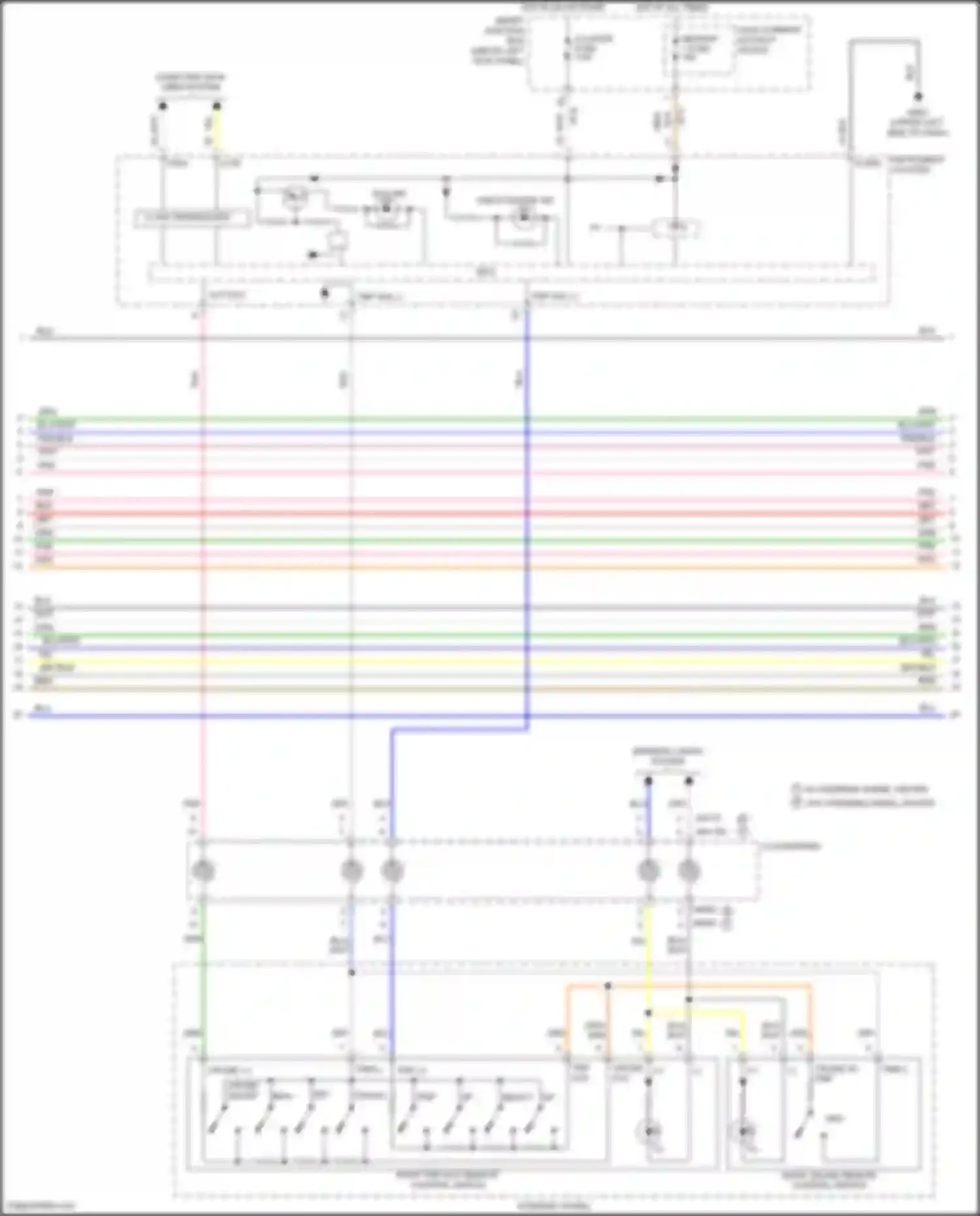 Wiring diagram right cruise remote control switch for Kia K5 I facelift (2013-2015) (11 of 11)