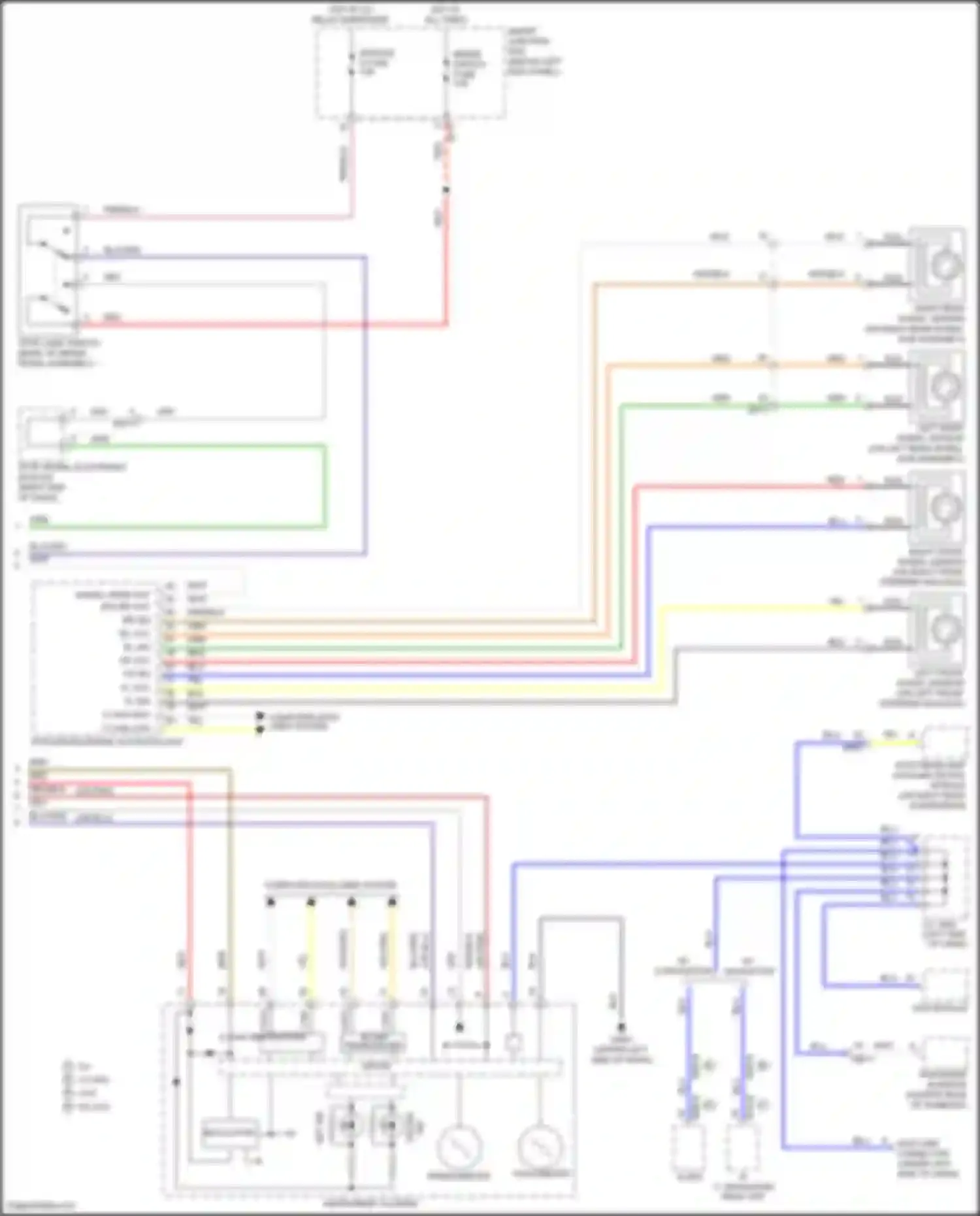Wiring diagram right front wheel sensor for Kia K5 I facelift (2013-2015) (5 of 5)