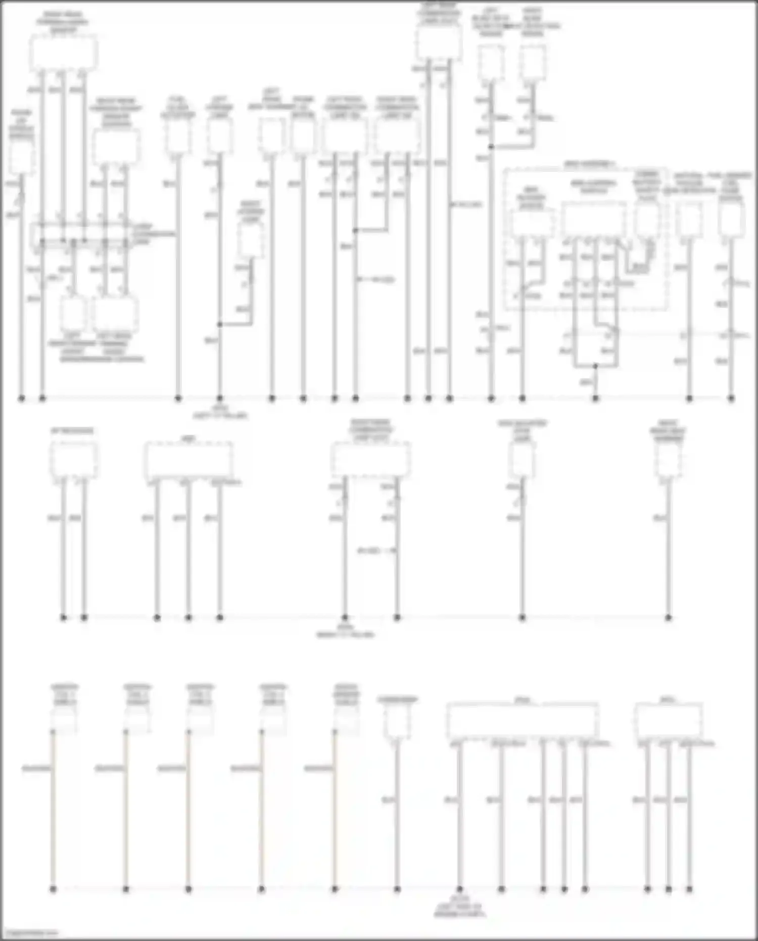 Wiring diagram right rear parking assist sensor for Kia K5 I facelift (2013-2015) (2 of 5)