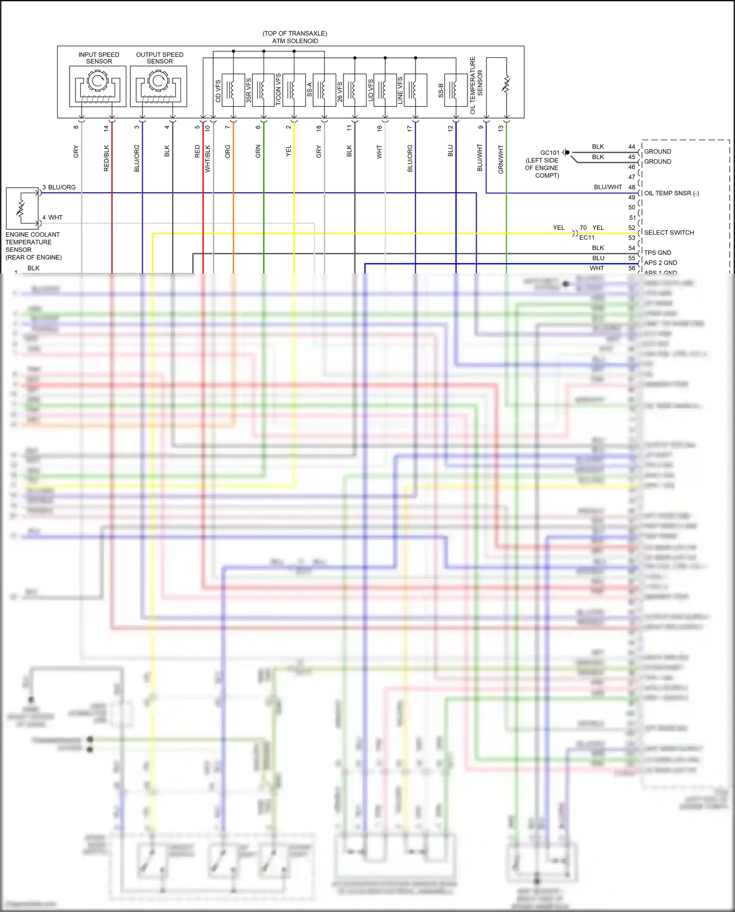 Kia K5 I facelift (2013-2015) sensor wiring diagram  (4 of 6)