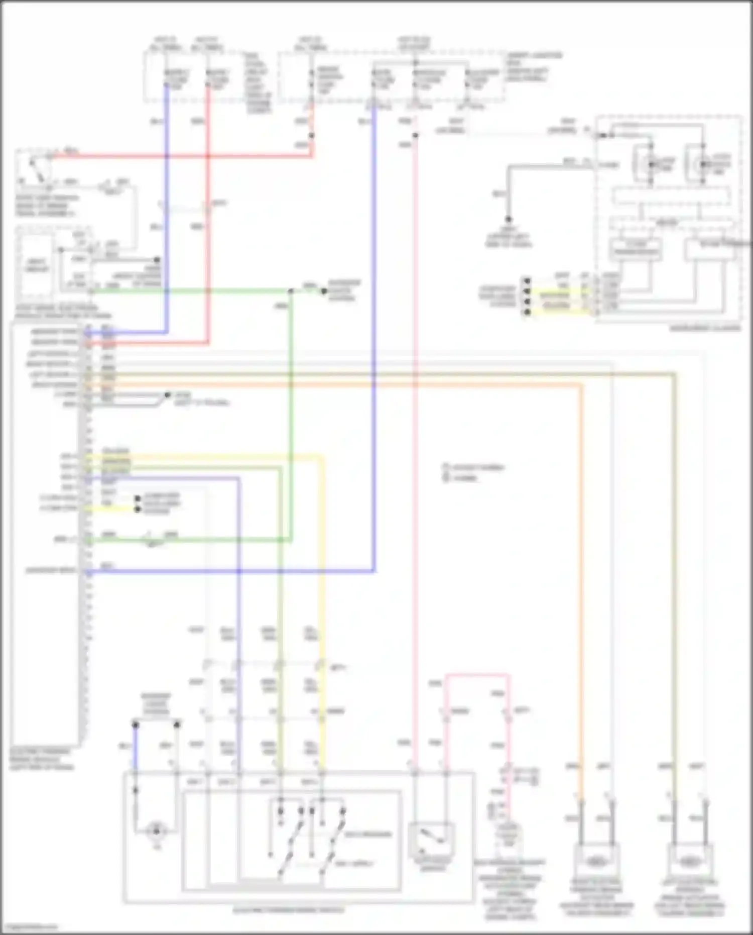 Wiring diagram input circuit for Kia K5 I facelift (2013-2015)