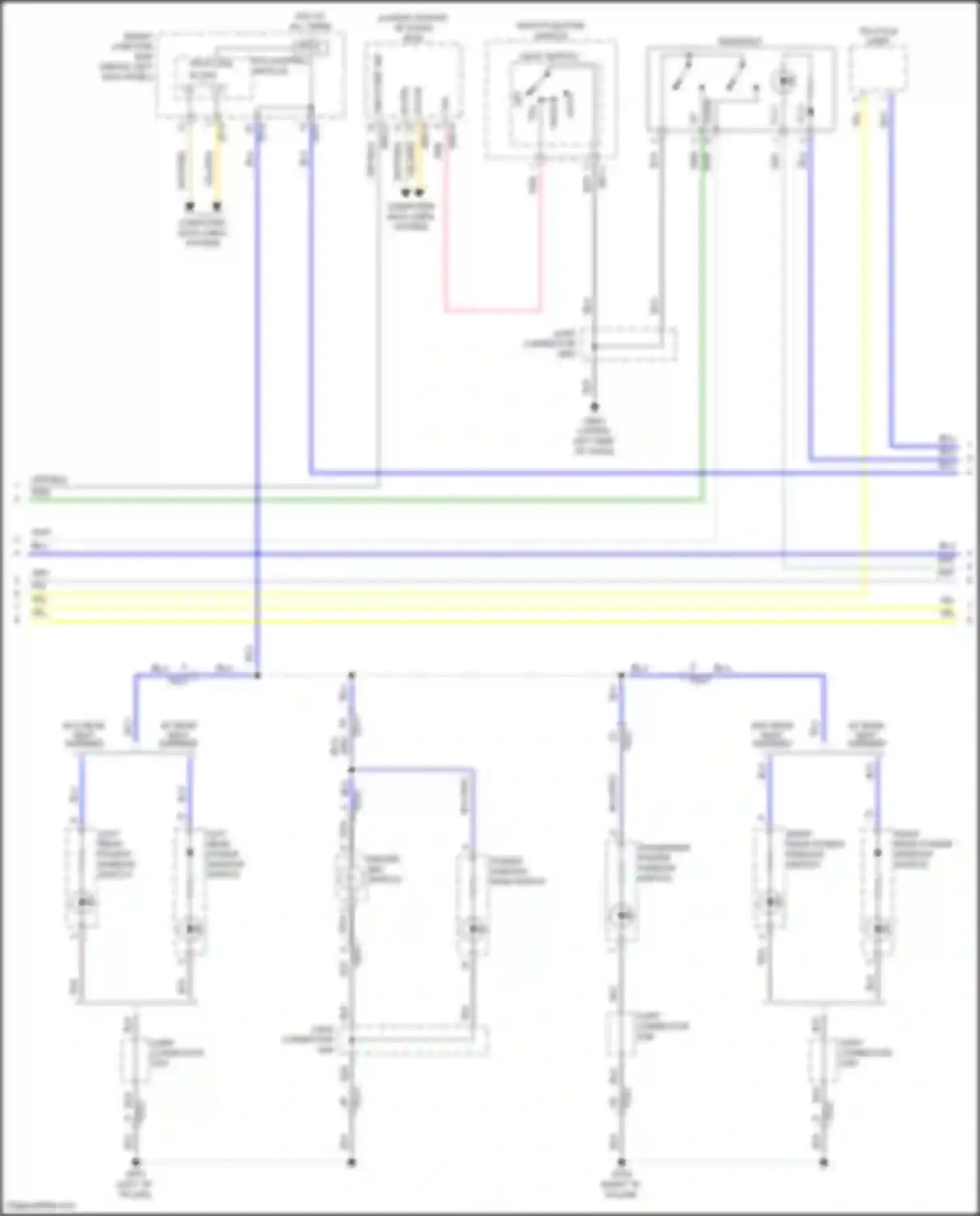 Wiring diagram tail sw for Kia K5 I facelift (2013-2015) (4 of 4)