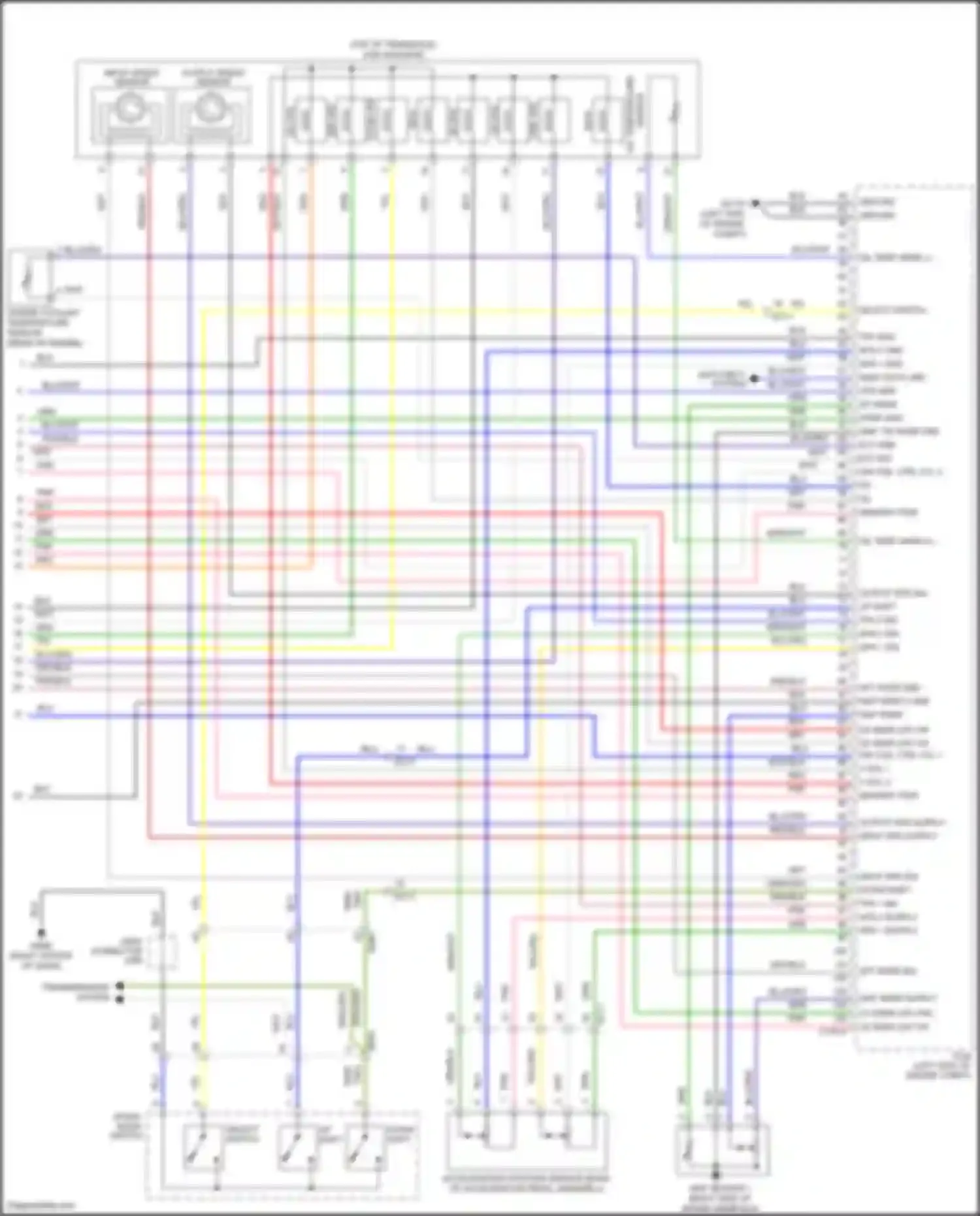 Wiring diagram input speed sensor for Kia K5 I facelift (2013-2015)