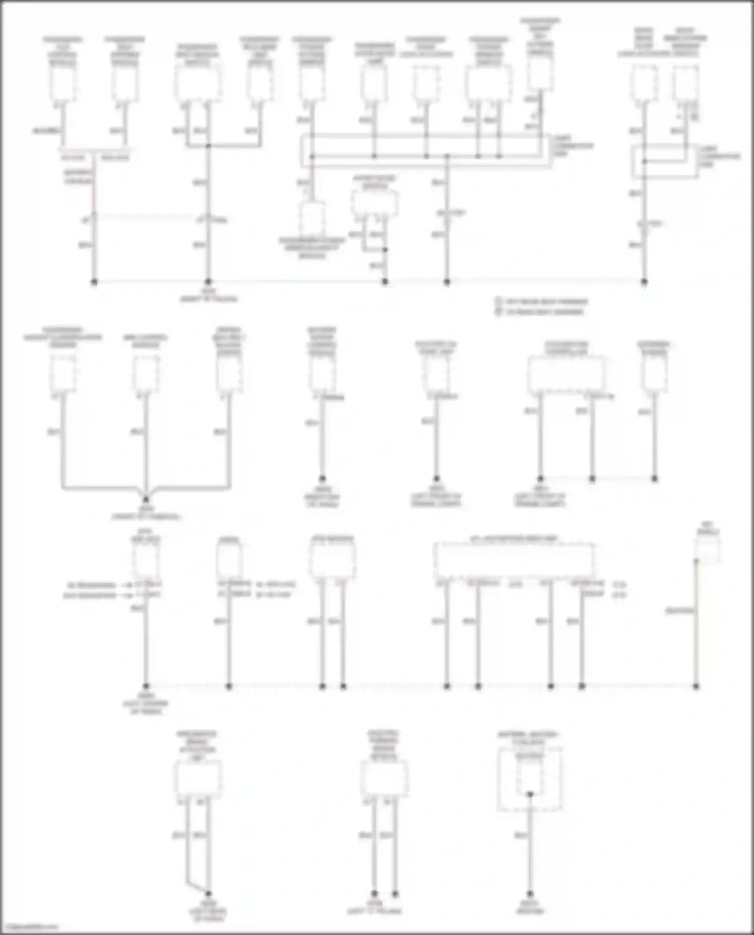 Wiring diagram passenger weight classification sensor for Kia K5 I facelift (2013-2015)