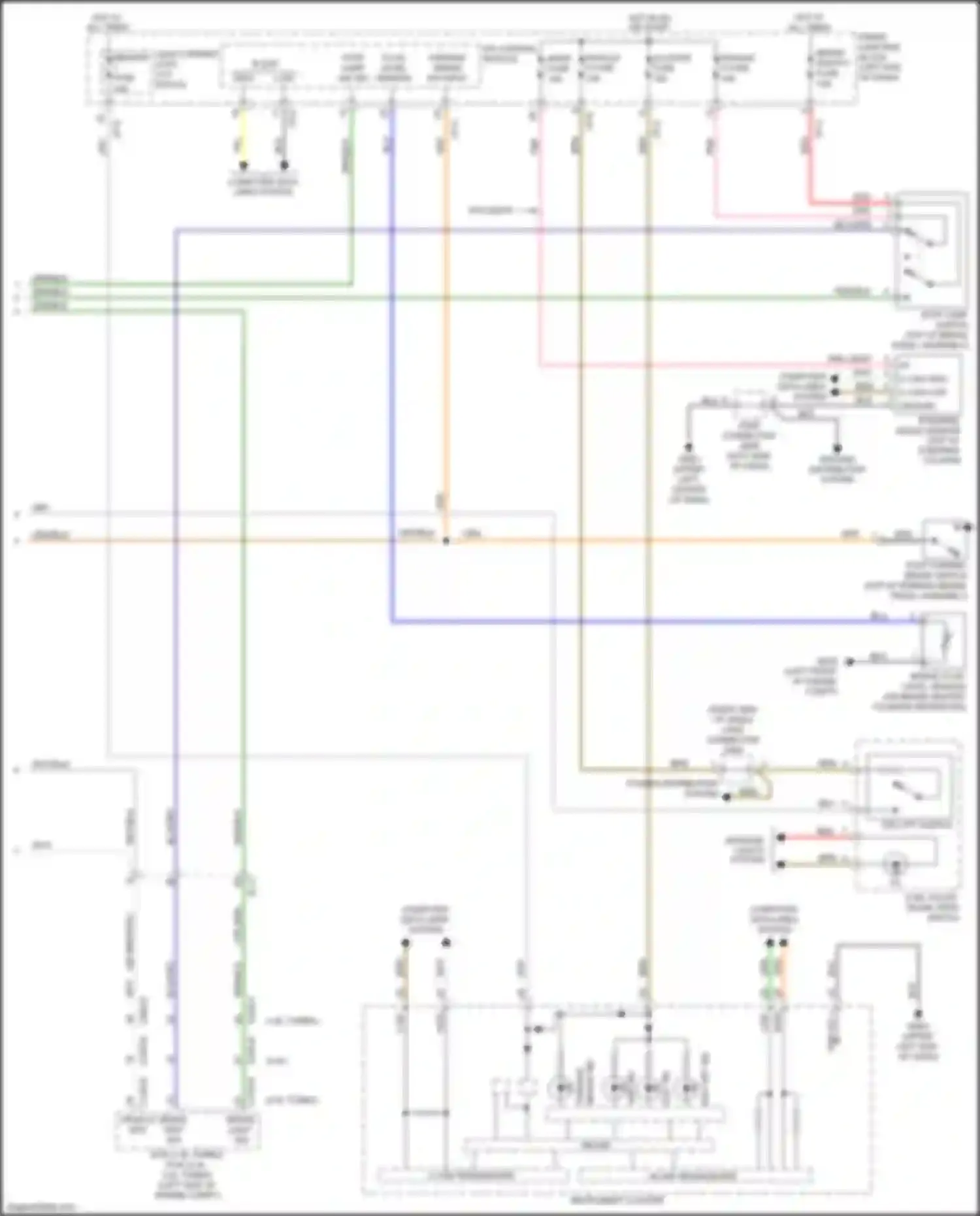Car Wiring Diagrams for K5 Kia II (2015-2020): Anti-lock brakes circuit, except hybrid w/o epb (2 of 2)