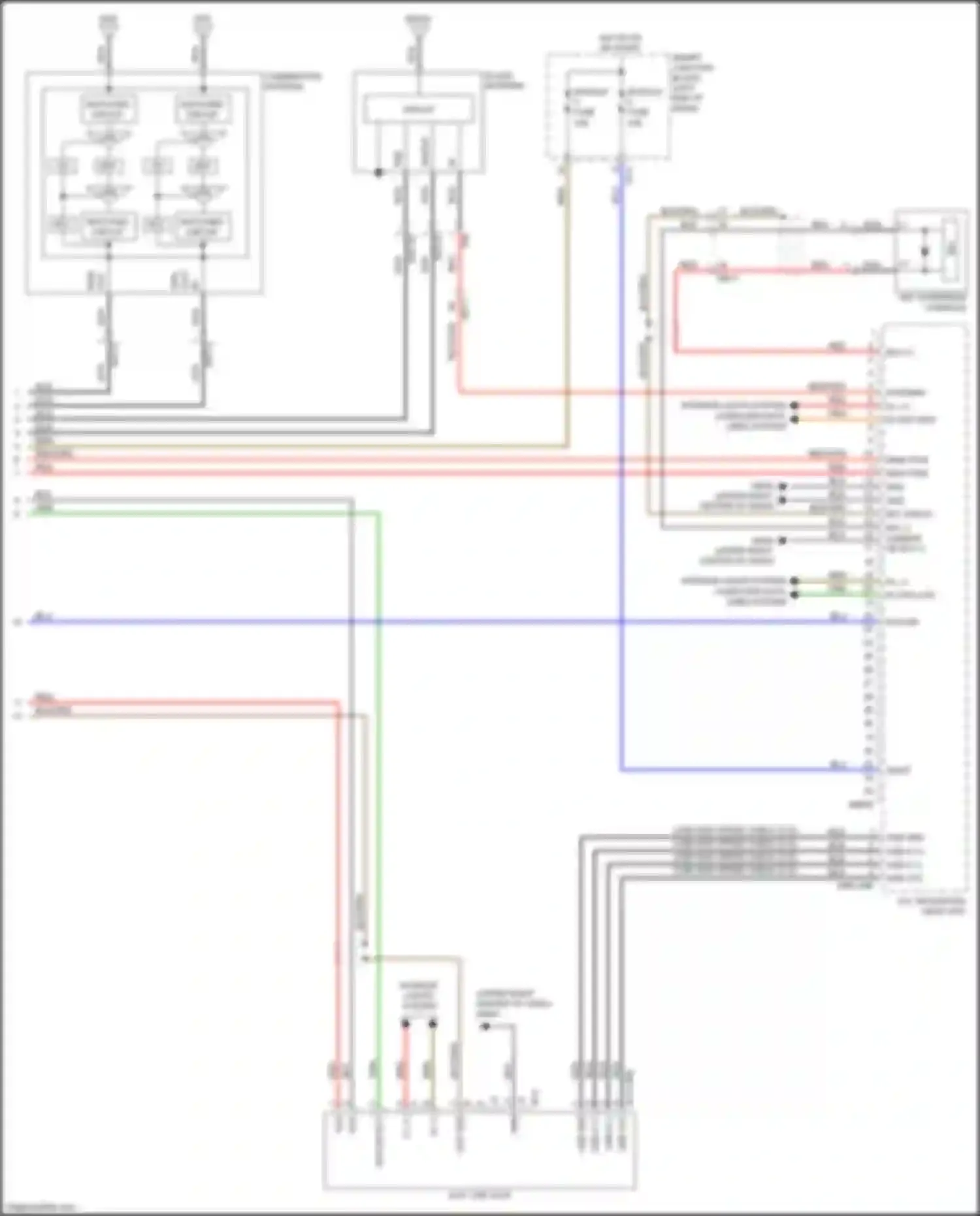 K5 Kia II (2015-2020): Navigation circuit, except hybrid & plug-in hybrid version 1.0 w/o amplifier (3 of 3)
