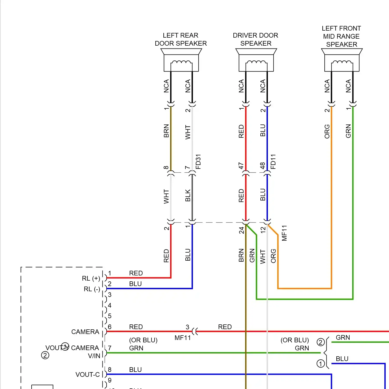 demo - Radio circuit, except hybrid & plug-in hybrid w/o navigation w/ display (1 of 3) Radio circuit, except hybrid & plug-in hybrid w/o navigation w/ display (1 of 3)