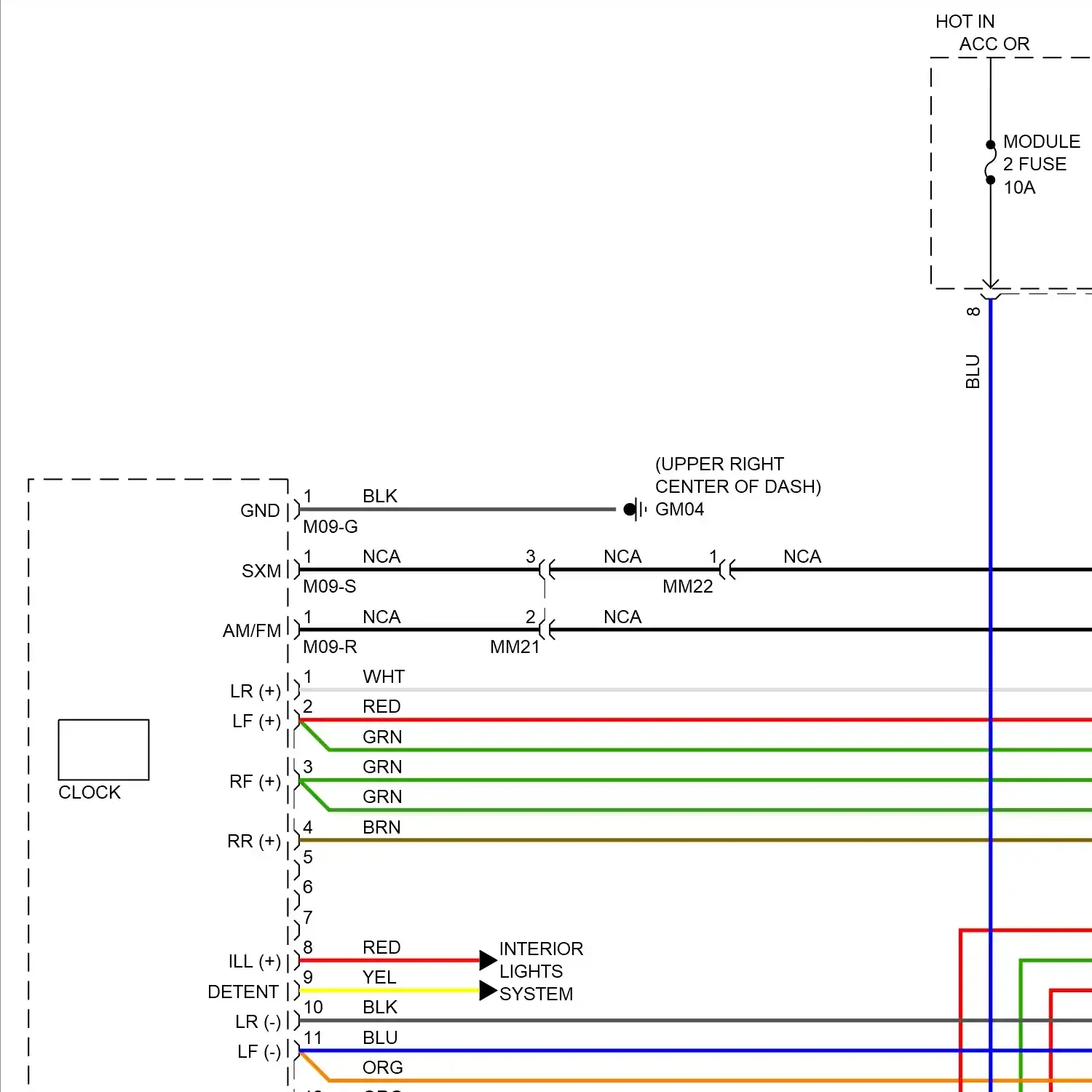 demo - Radio circuit, except hybrid & plug-in hybrid w/o navigation & display (1 of 2) Radio circuit, except hybrid & plug-in hybrid w/o navigation & display (1 of 2)