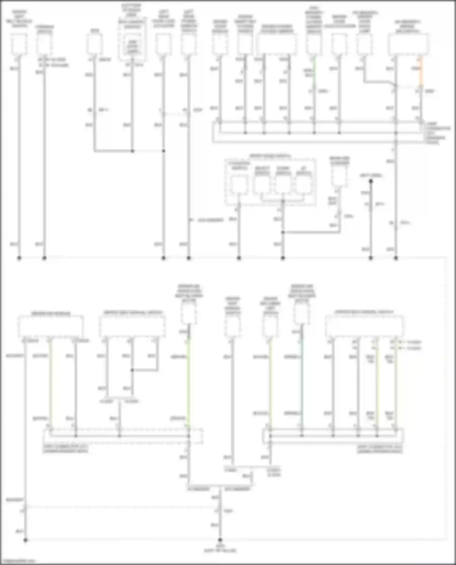 Wiring diagram 10-way for Kia K5 II (2015-2020) (3 of 10)