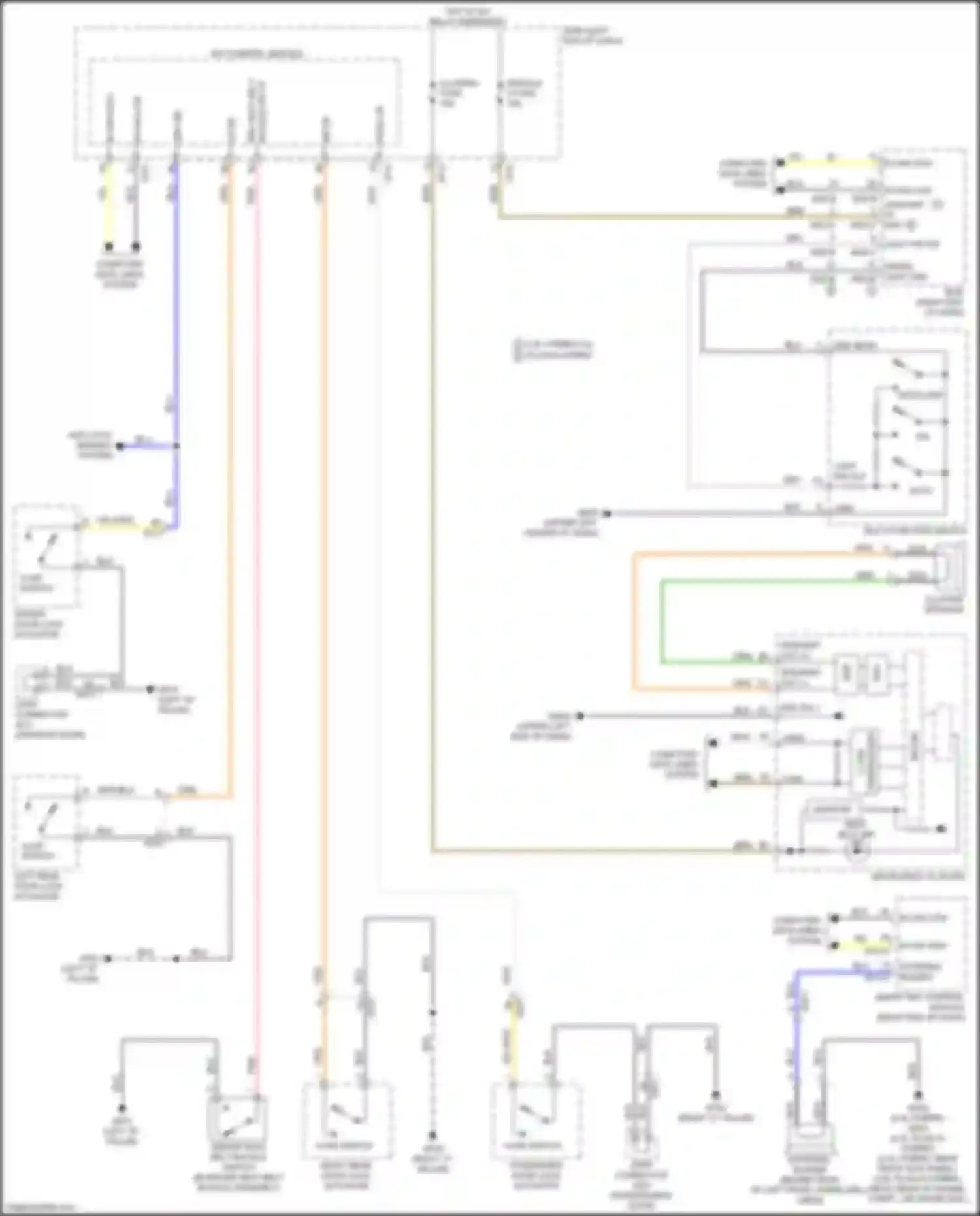 Wiring diagram 2.0l hybrid, 2.0l plug in hybrid for Kia K5 II (2015-2020) (2 of 32)