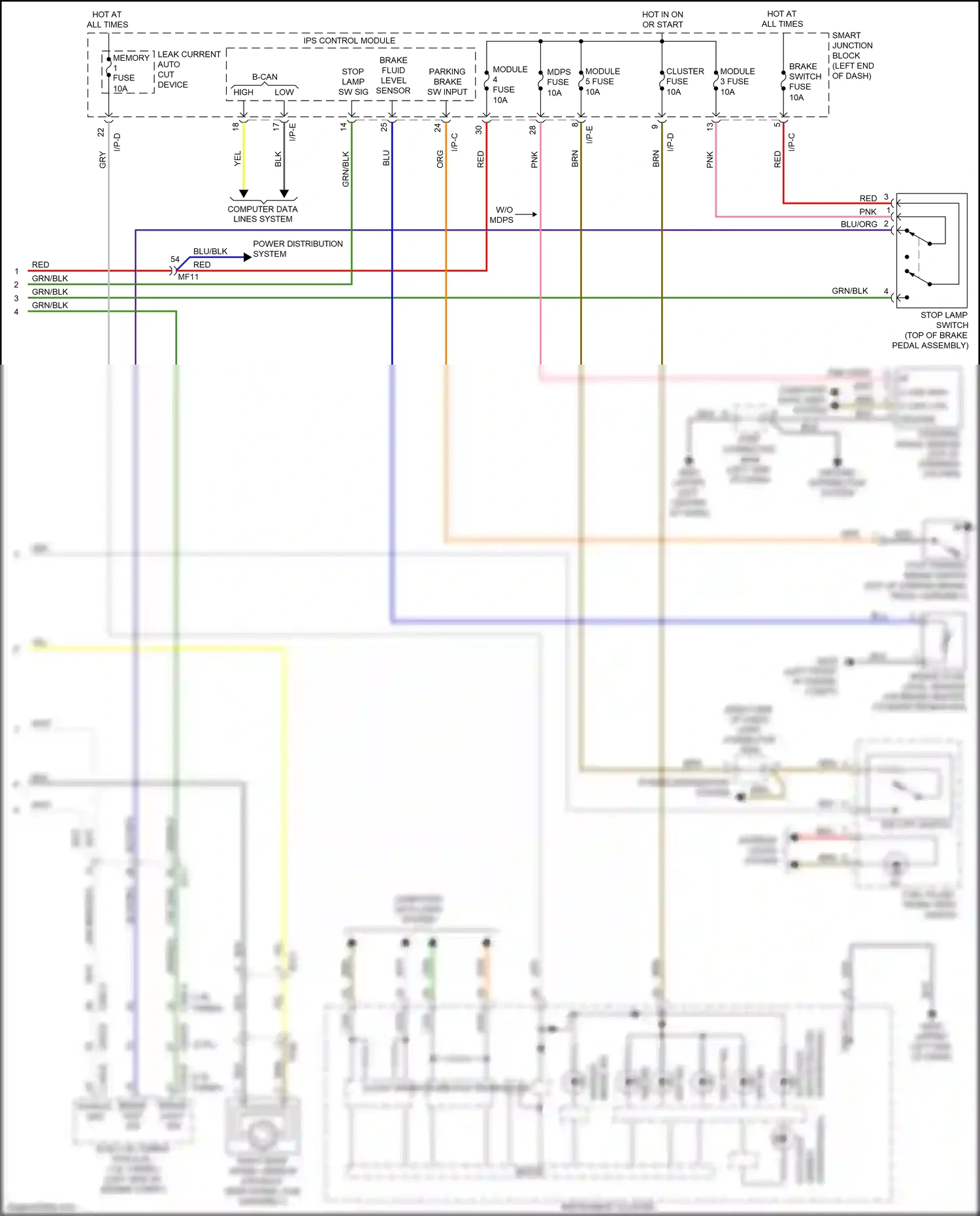 Kia K5 II (2015-2020) blu wiring diagram  (72 of 319)