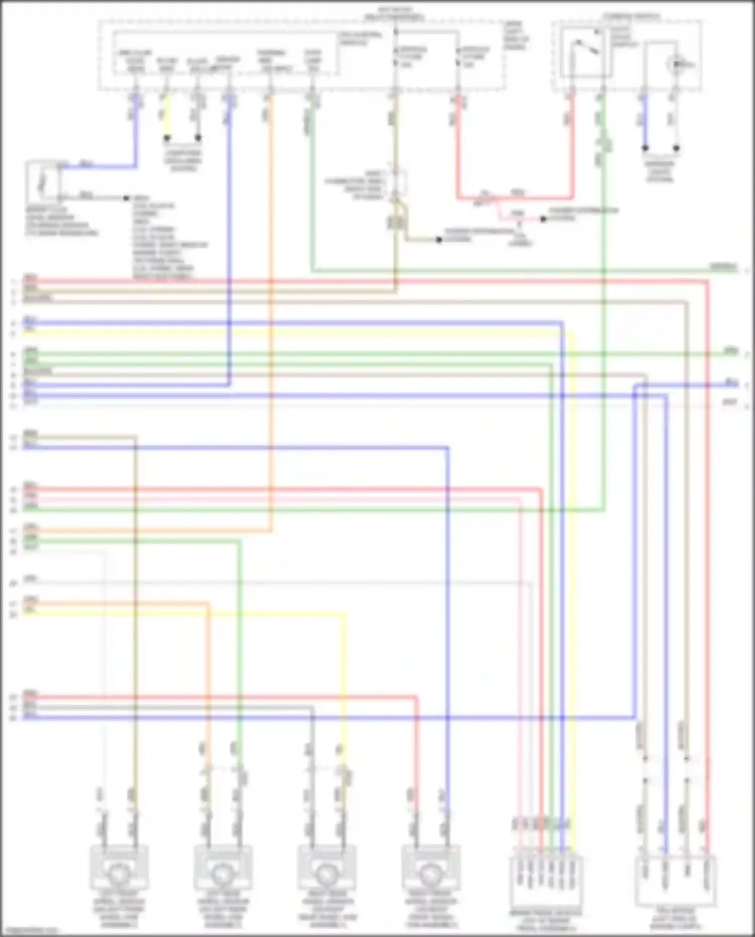 Wiring diagram brake pedal module for Kia K5 II (2015-2020) (1 of 1)