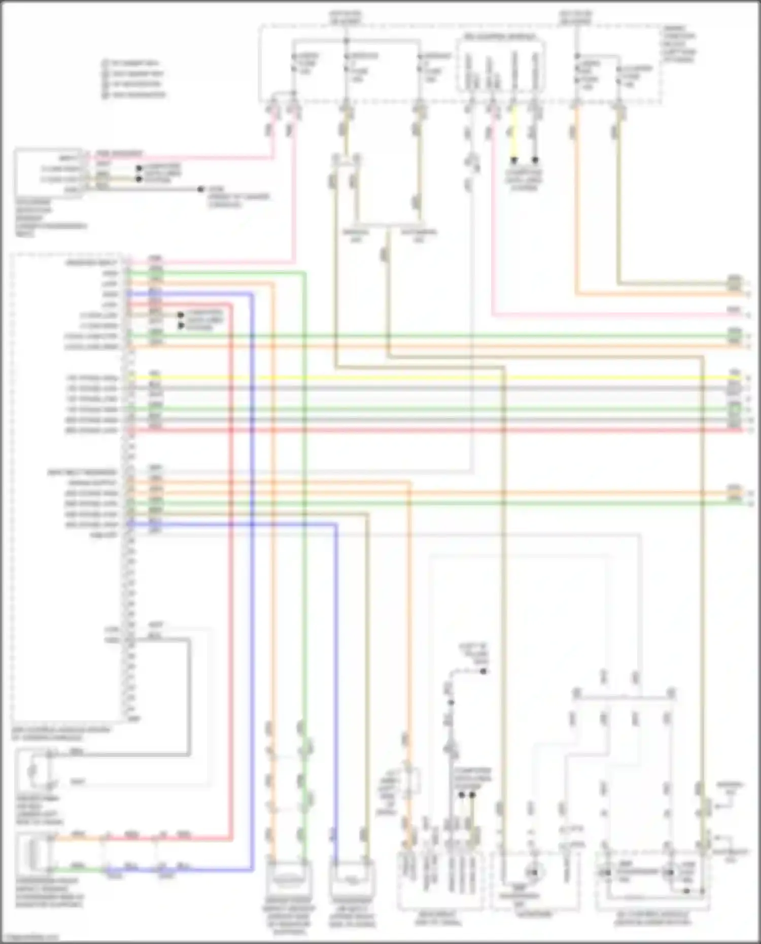 Wiring diagram crash output for Kia K5 II (2015-2020) (1 of 3)