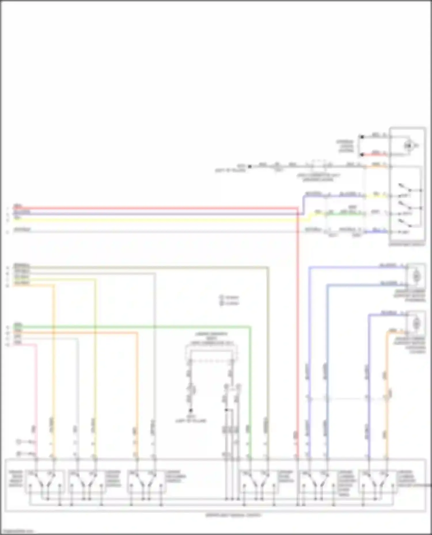 Wiring diagram driver rear height switch for Kia K5 II (2015-2020) (1 of 1)