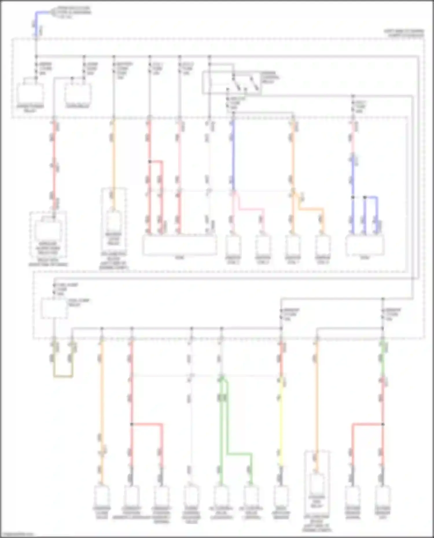 Wiring diagram ecu 1 fuse for Kia K5 II (2015-2020) (2 of 10)