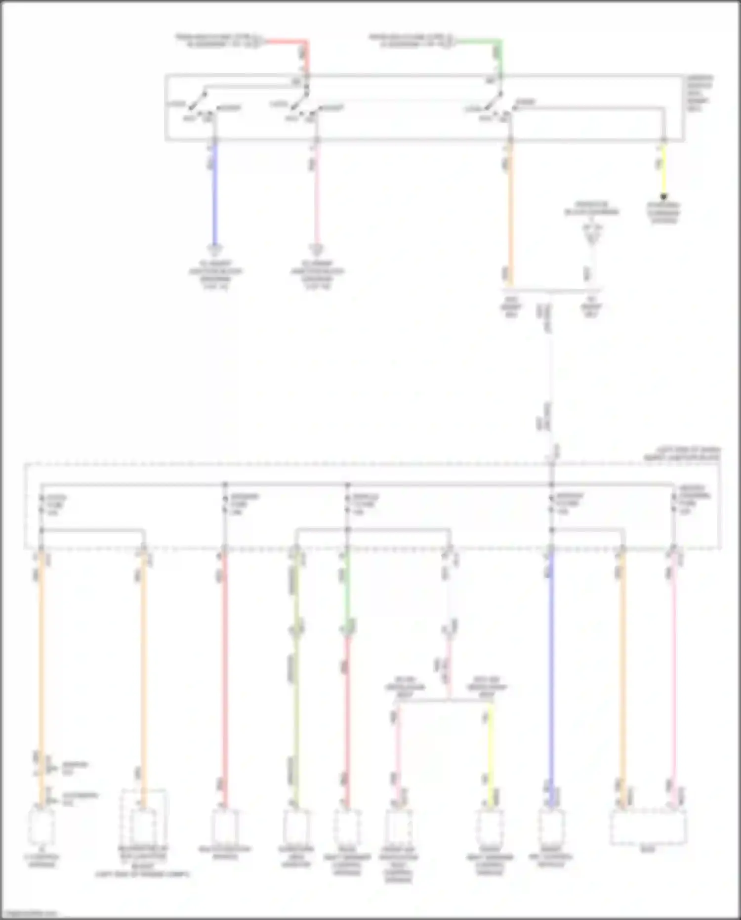 Wiring diagram ignition switch for Kia K5 II (2015-2020) (1 of 4)