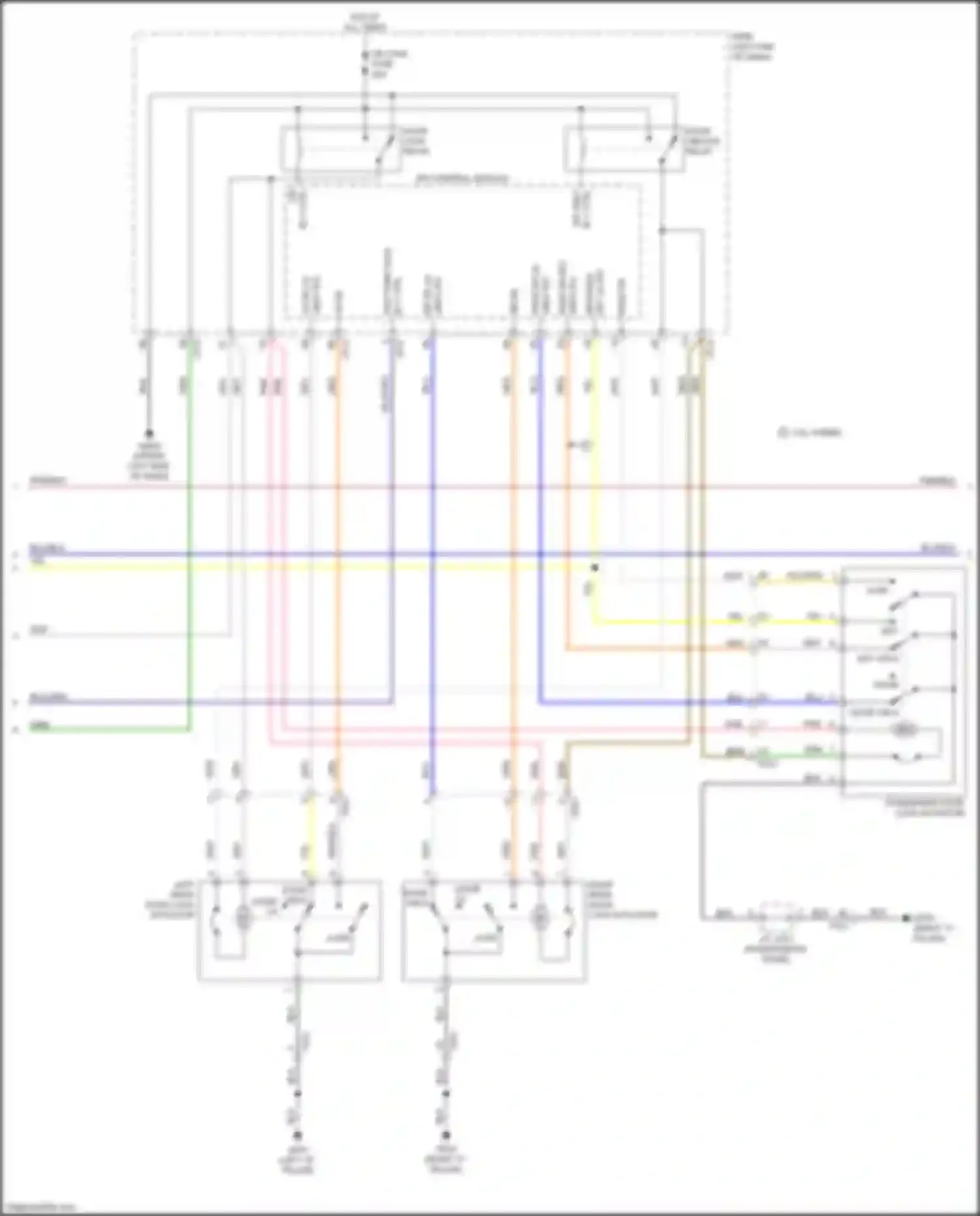 Wiring diagram key unlk for Kia K5 II (2015-2020) (1 of 2)