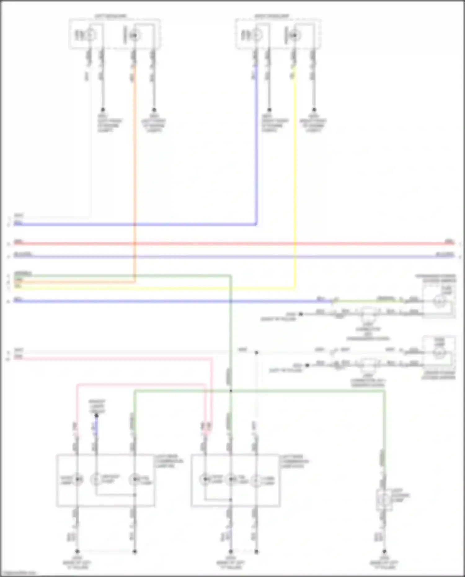 Wiring diagram left license lamp for Kia K5 II (2015-2020) (9 of 12)