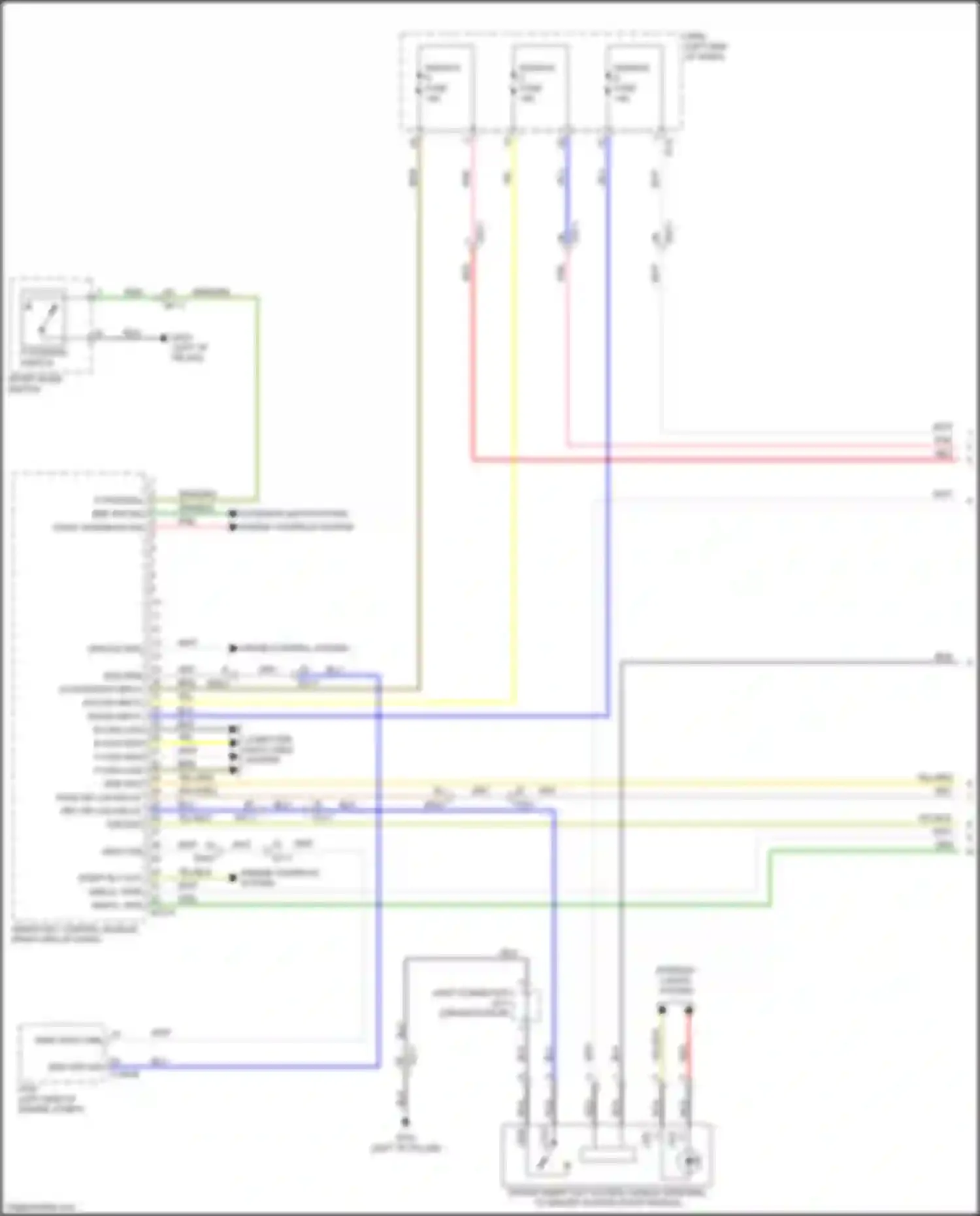 Wiring diagram "p" position sw for Kia K5 II (2015-2020) (1 of 3)