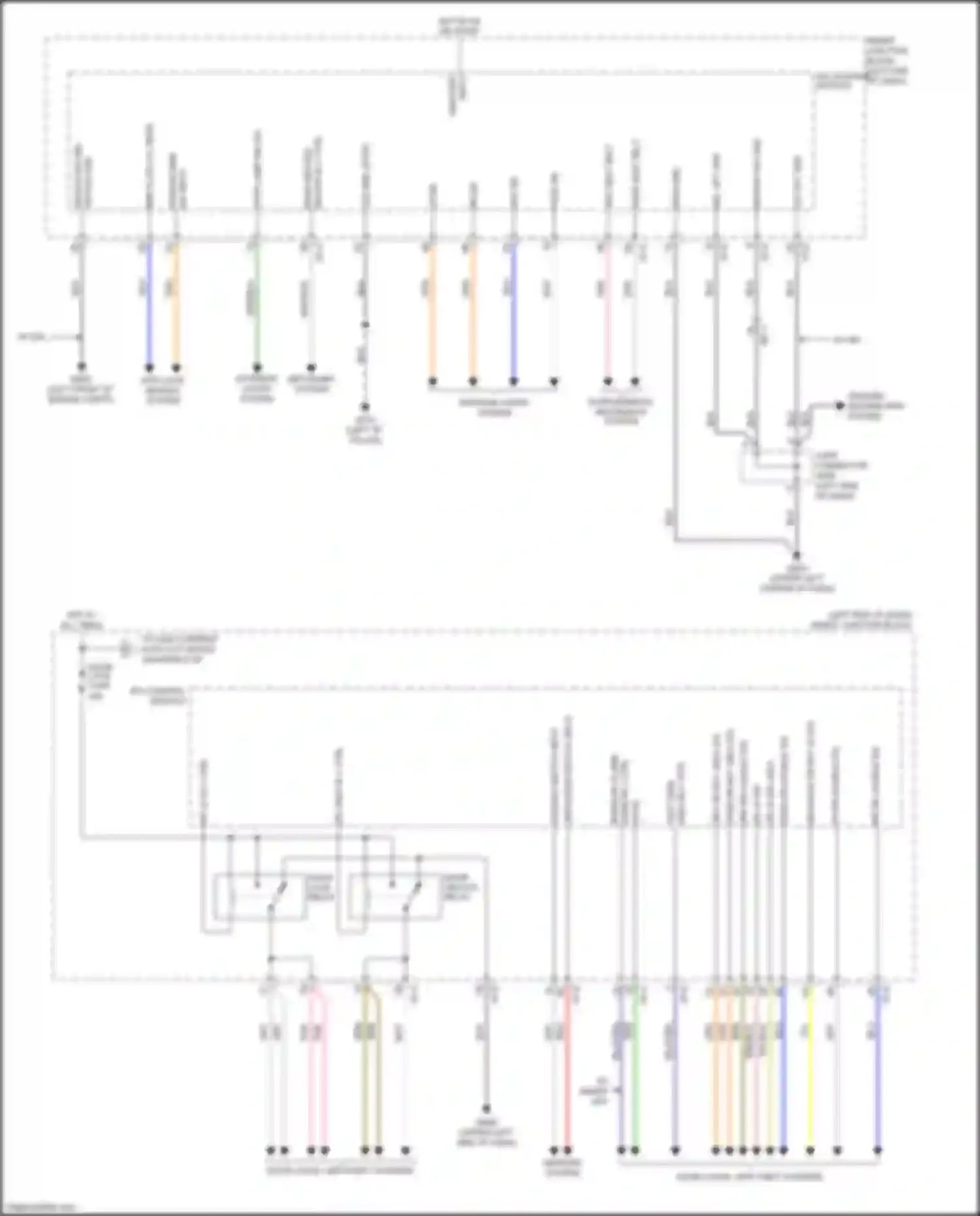 Wiring diagram pass dr sw for Kia K5 II (2015-2020) (1 of 13)