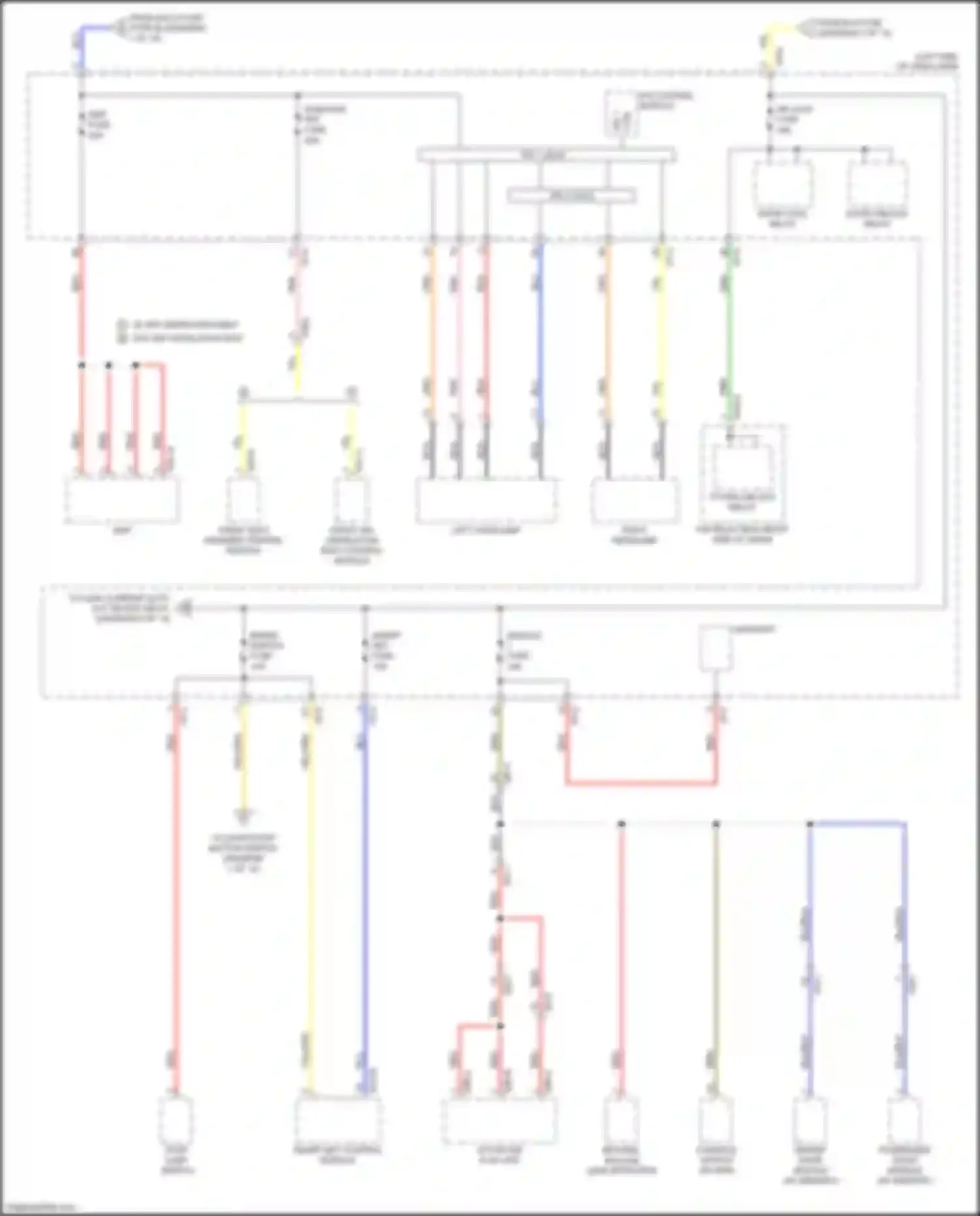 Wiring diagram passenger door module for Kia K5 II (2015-2020) (15 of 28)