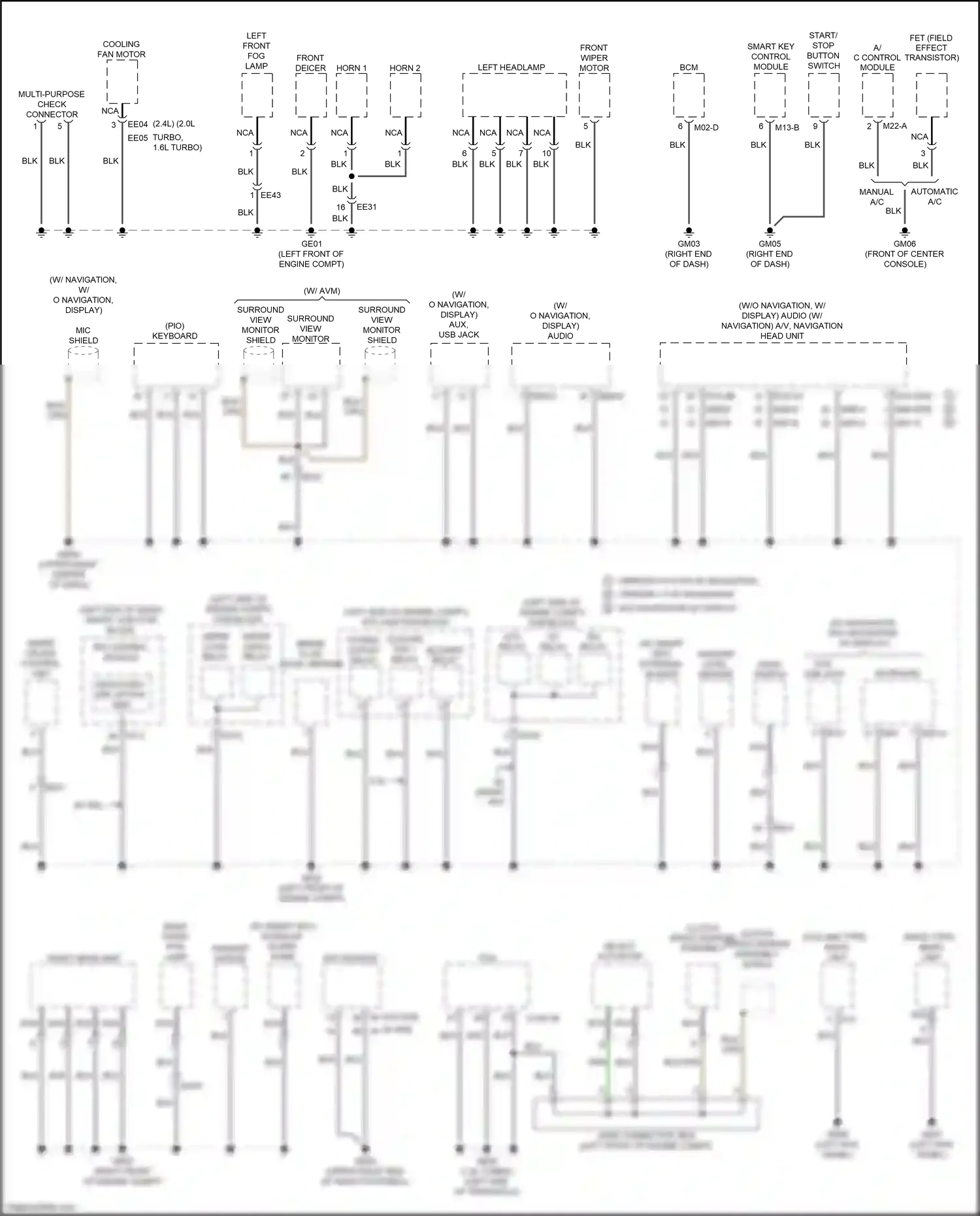 Wiring diagram pcb block for Kia K5 II (2015-2020) (41 of 61)