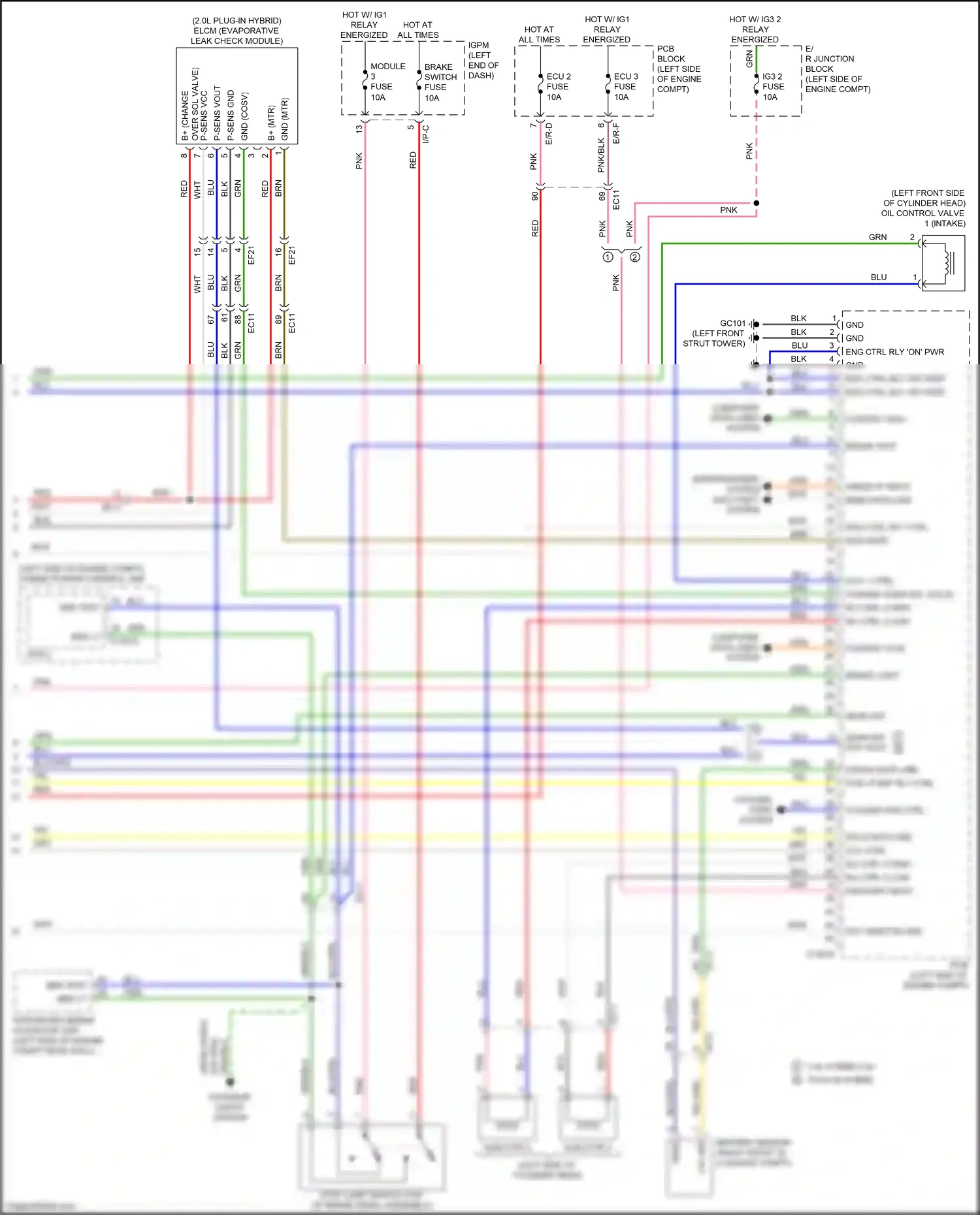 Wiring diagram pcb block for Kia K5 II (2015-2020) (46 of 61)