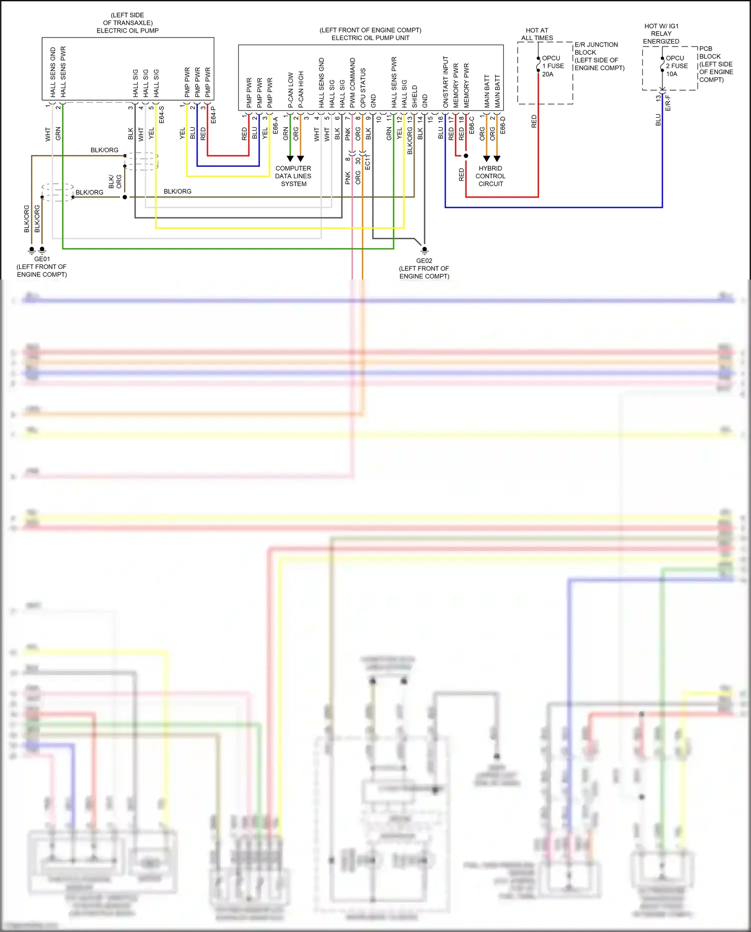 Wiring diagram pcb block for Kia K5 II (2015-2020) (36 of 61)