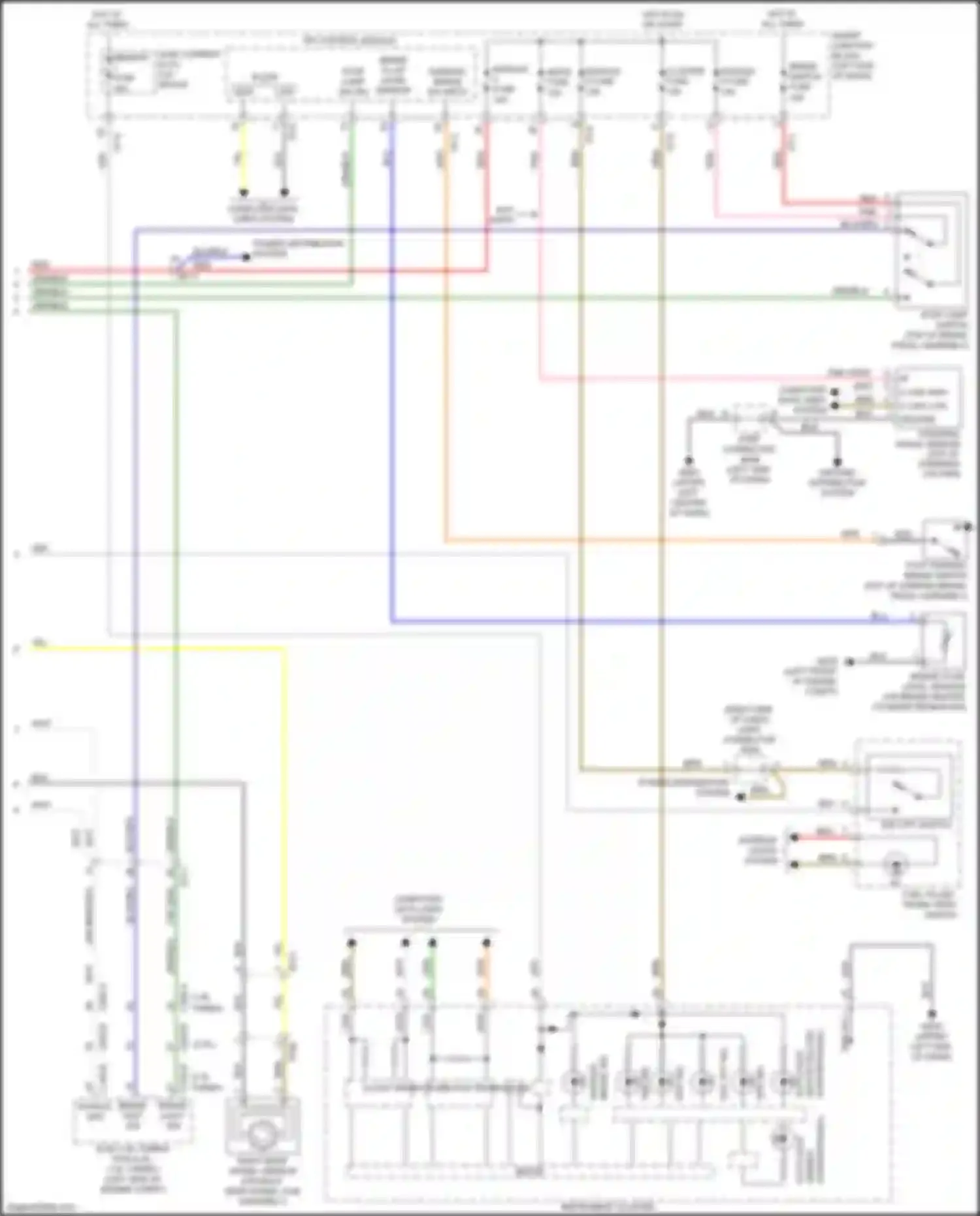 Wiring diagram right rear wheel sensor for Kia K5 II (2015-2020) (1 of 5)
