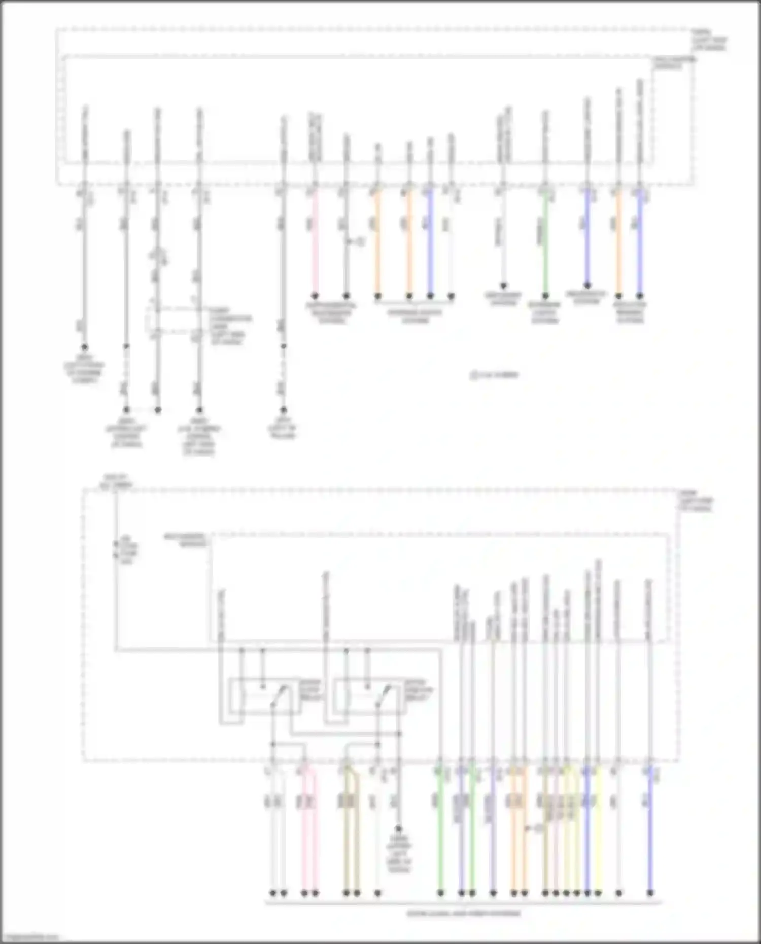 Wiring diagram rr dr lk/unlk sig for Kia K5 II (2015-2020) (2 of 5)