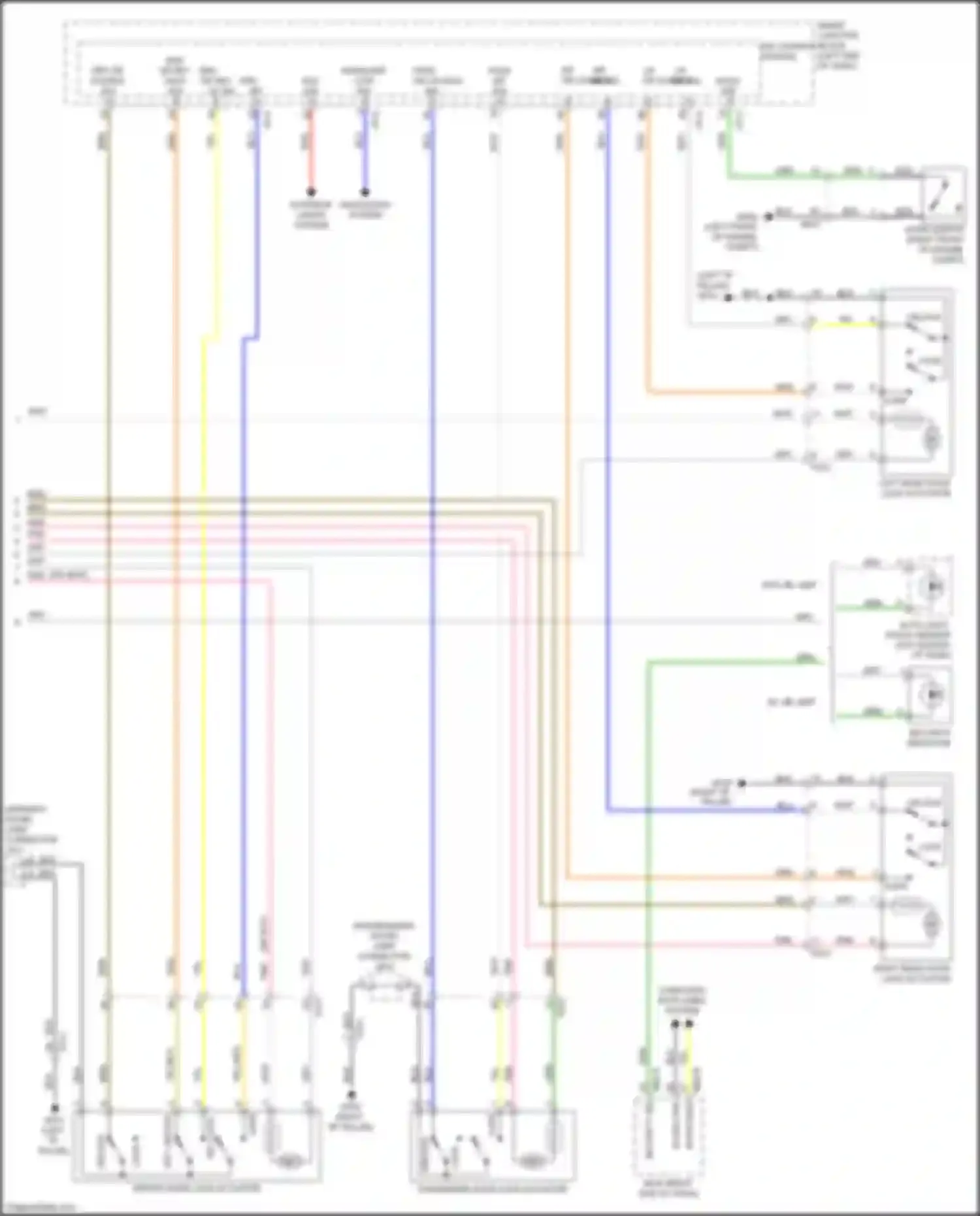 Wiring diagram rr dr lk/unlk sw sig for Kia K5 II (2015-2020) (1 of 2)