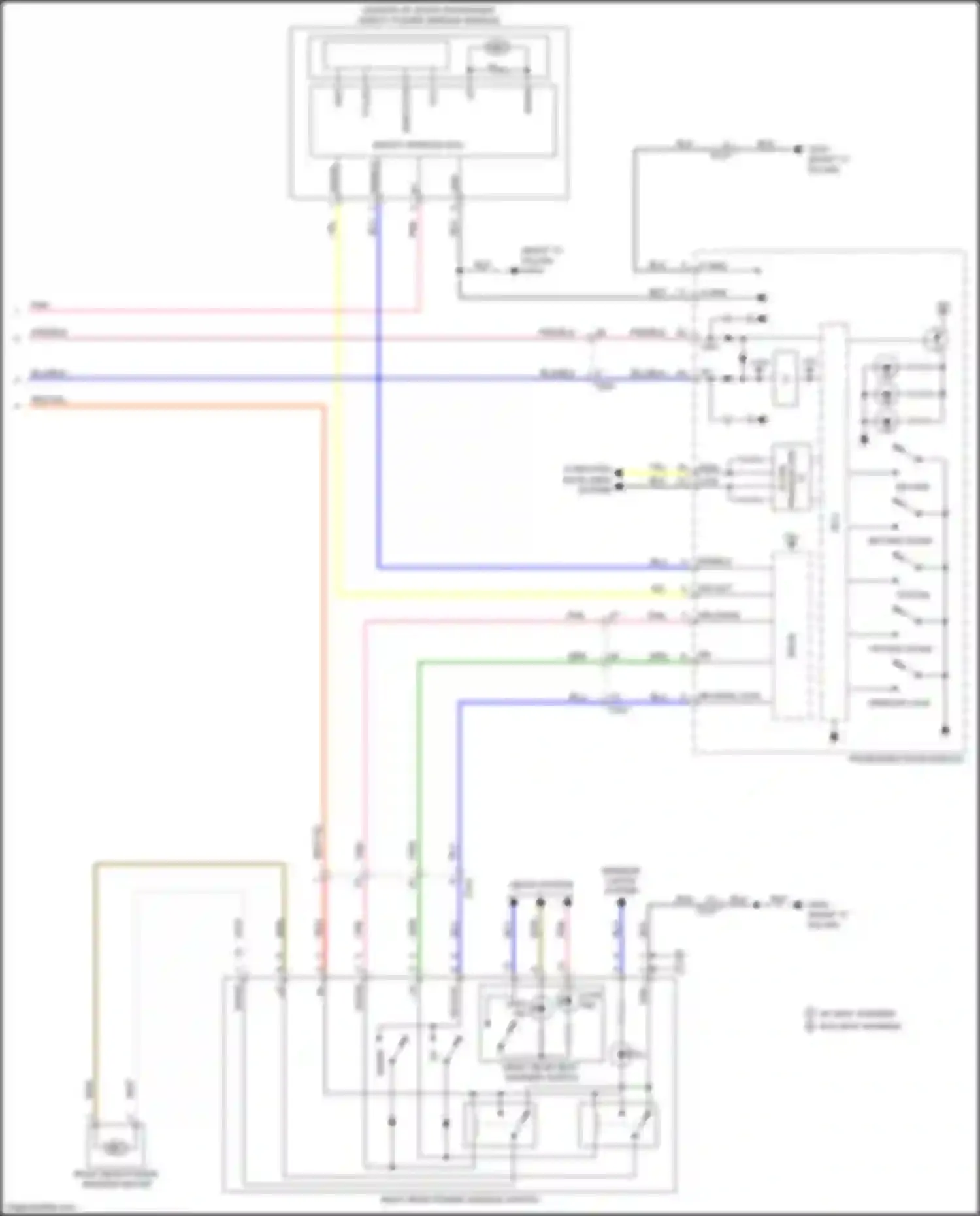 Wiring diagram seats system for Kia K5 II (2015-2020) (9 of 13)