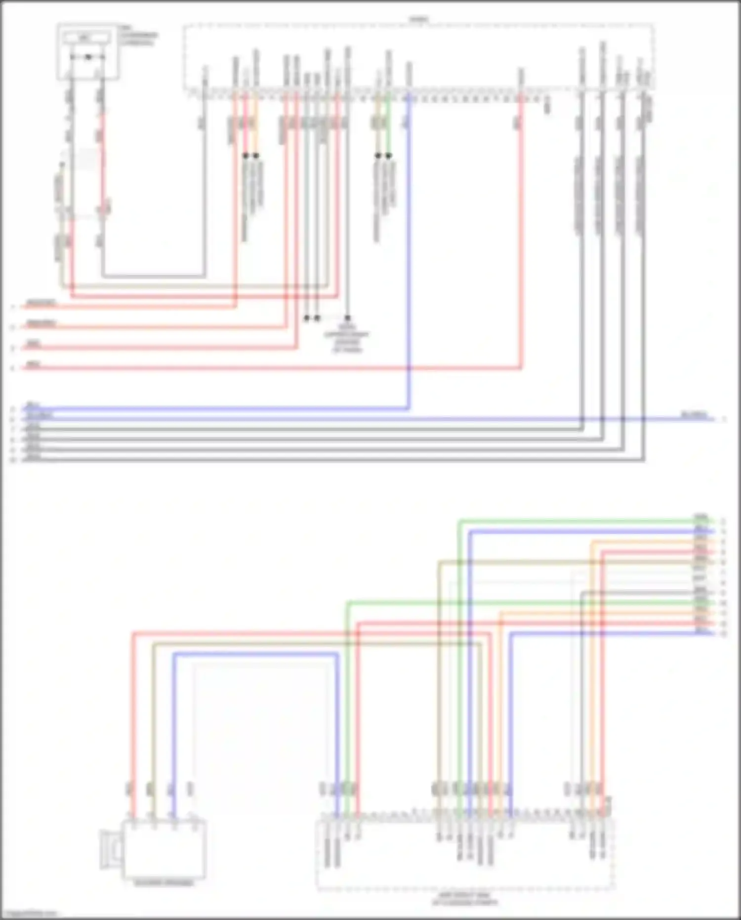 Wiring diagram usb/ipod gnd for Kia K5 II (2015-2020) (5 of 6)