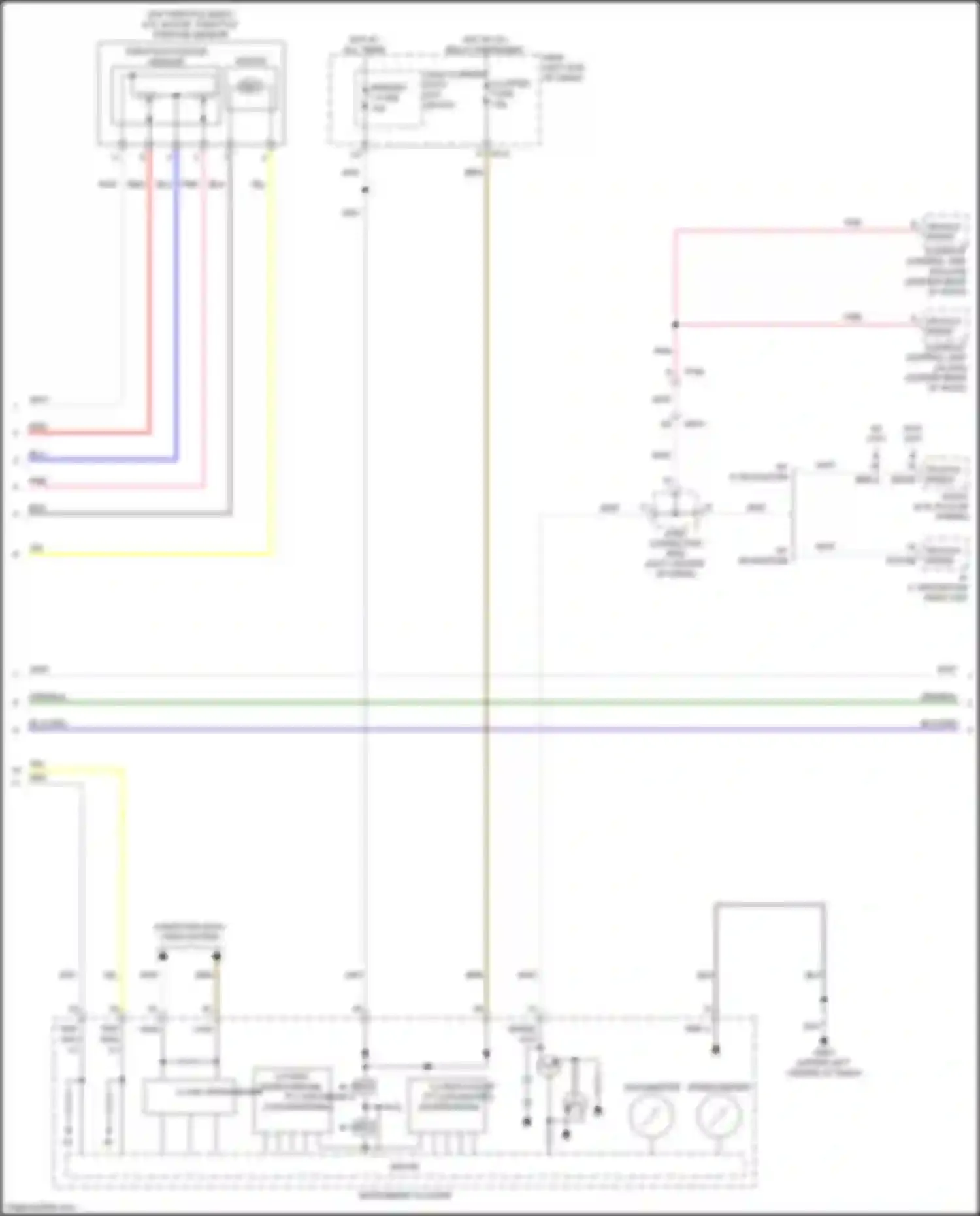 Wiring diagram vehicle speed for Kia K5 II (2015-2020) (3 of 7)
