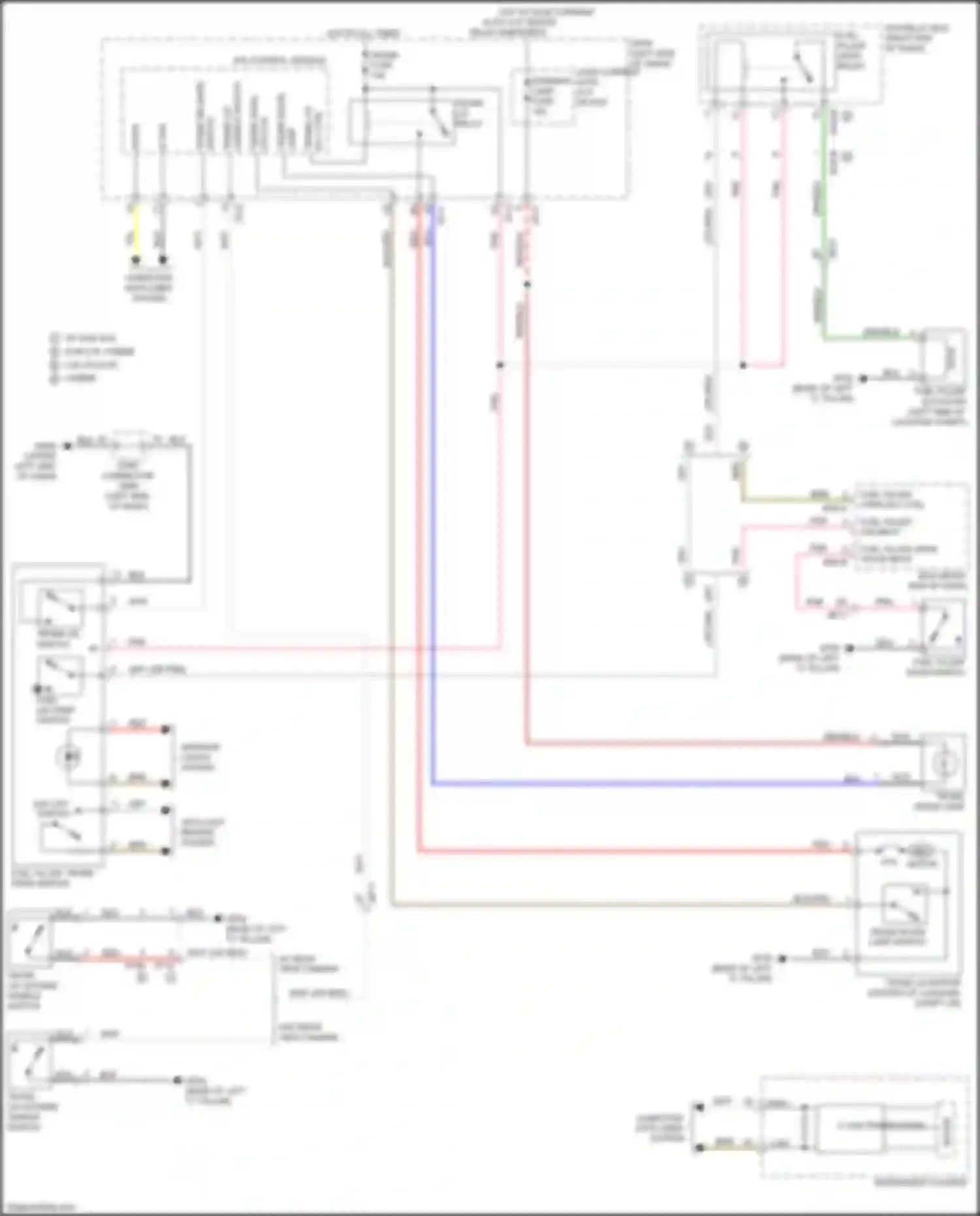 Wiring diagram w/ avm w/o avm 2.0l hybrid 2.0l plug-in hybrid for Kia K5 II (2015-2020) (1 of 1)
