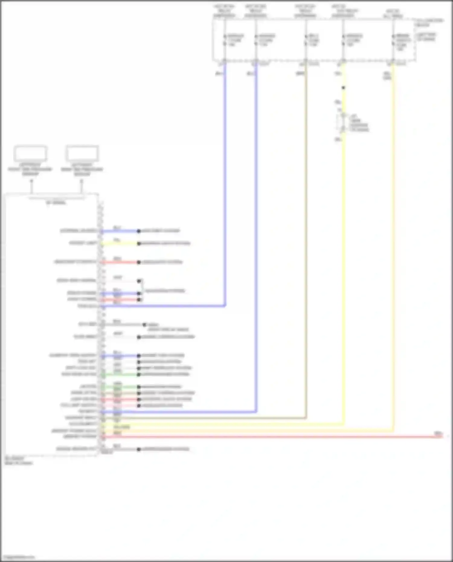 K5 Kia III facelift (2023-2024): Integrated control unit circuit (1 of 2)