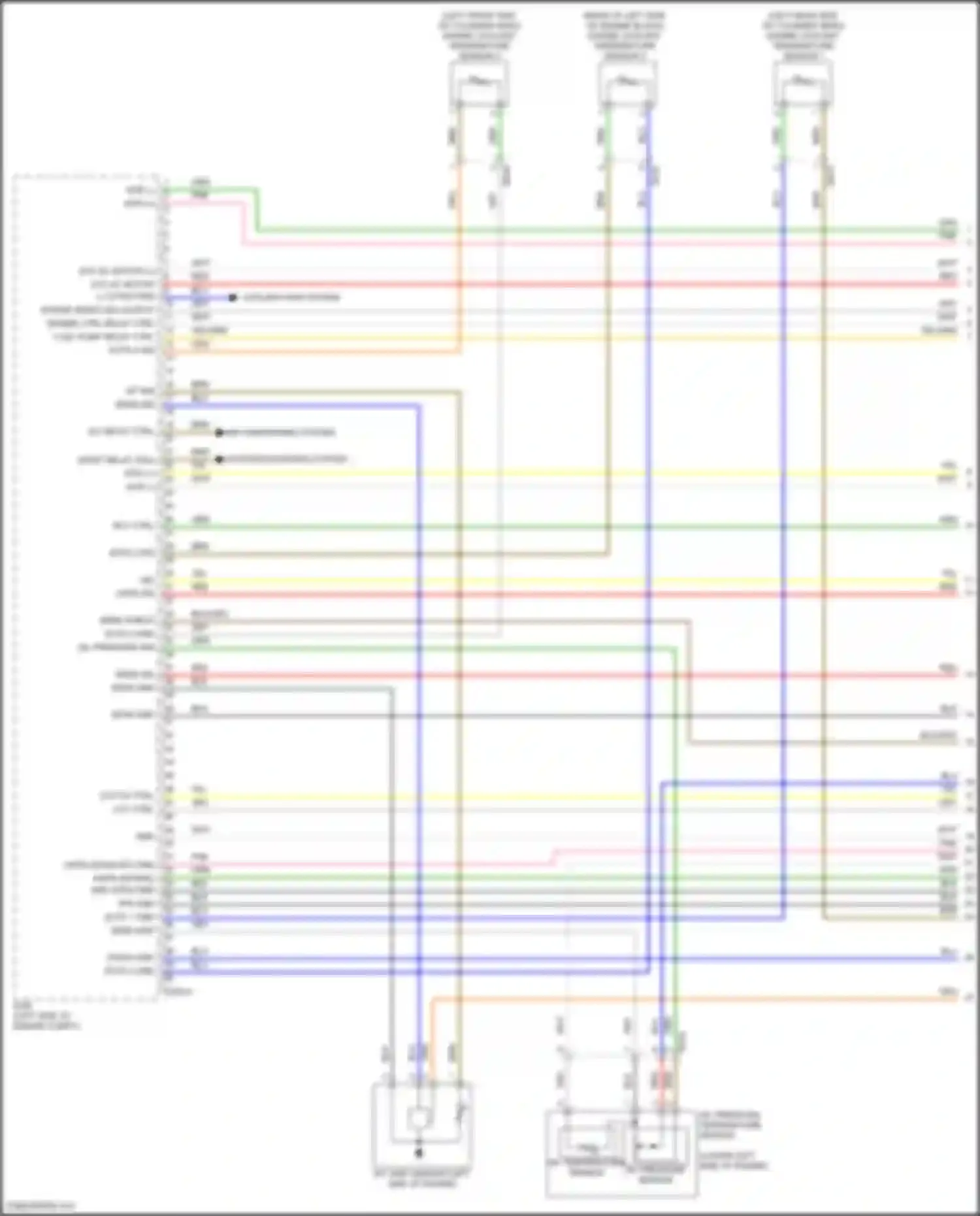K5 Kia III facelift (2023-2024): Wiring diagram engine performance 2.5l turbo, engine controls circuit (1 of 7)