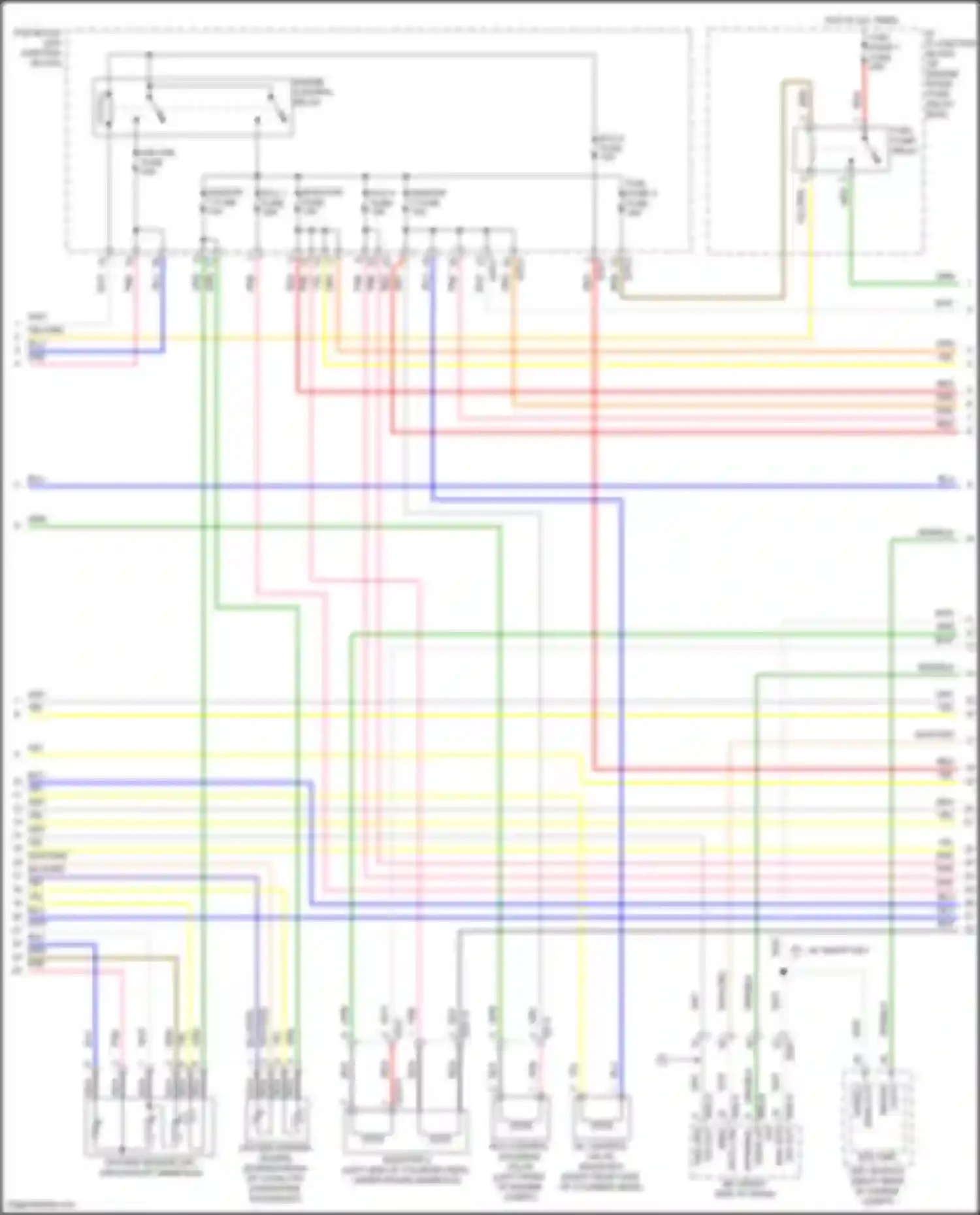 K5 Kia III facelift (2023-2024): Wiring diagram engine performance 2.5l turbo, engine controls circuit (4 of 7)