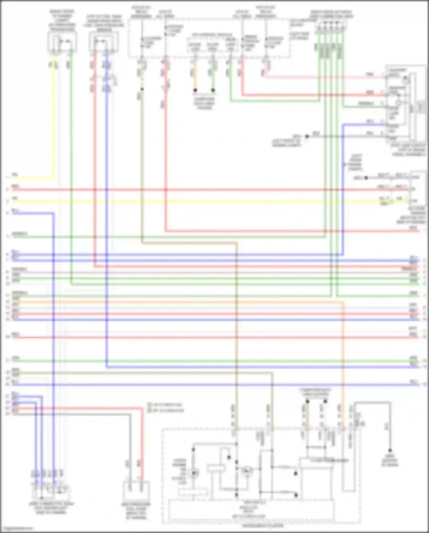 K5 Kia III facelift (2023-2024): Wiring diagram engine performance 2.5l turbo, engine controls circuit (6 of 7)