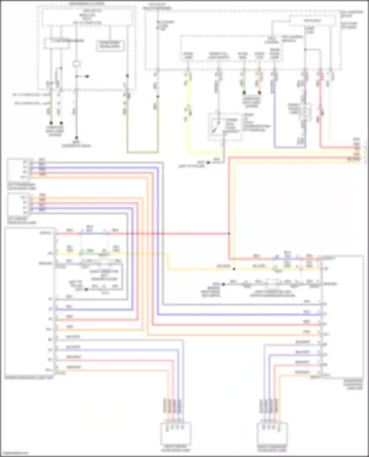K5 Kia III facelift (2023-2024): Courtesy lamps circuit (1 of 3)