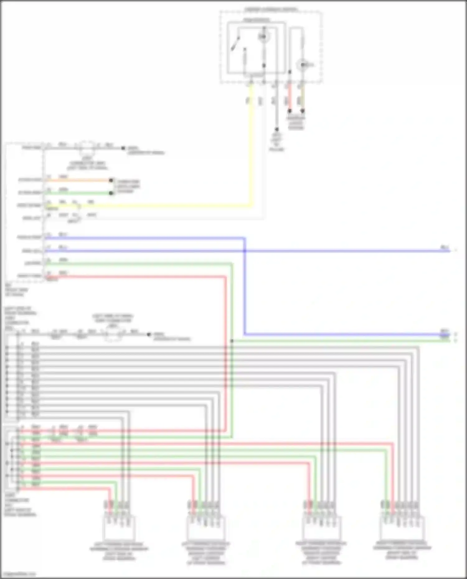 K5 Kia III facelift (2023-2024): Parking assistant circuit (1 of 2)