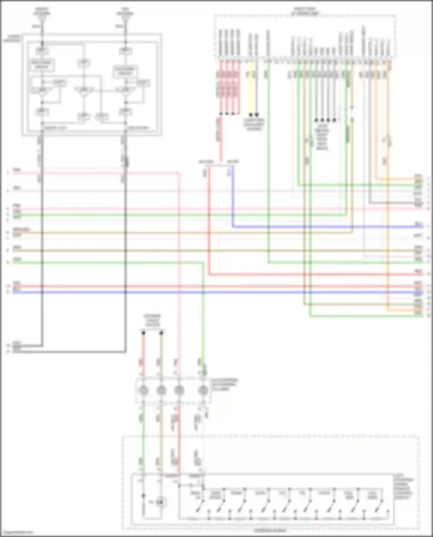 K5 Kia III facelift (2023-2024): Radio circuit, w/ navigation & amplifier (2 of 4)
