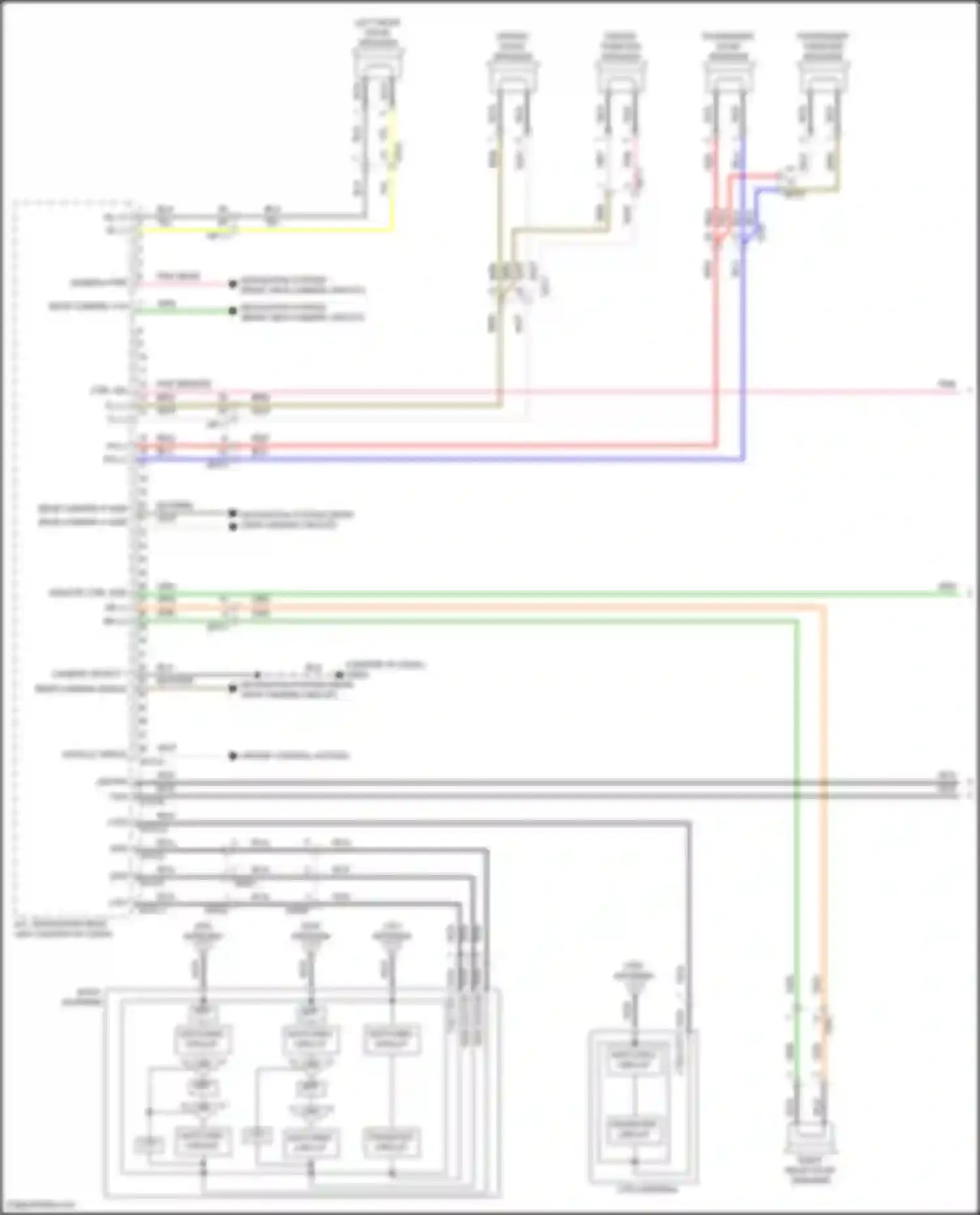 K5 Kia III facelift (2023-2024): Radio circuit, w/ navigation w/o amplifier (1 of 3)
