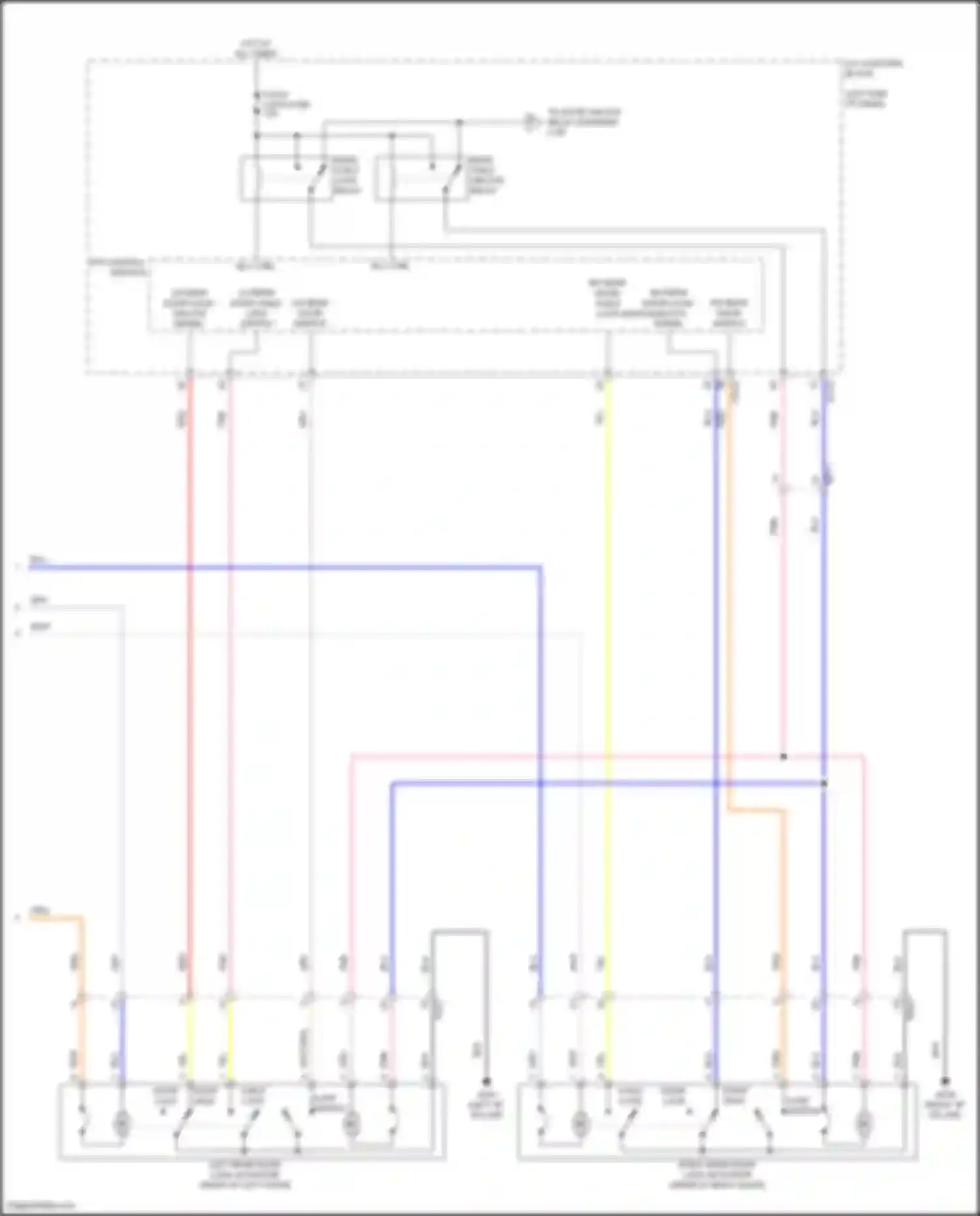 Wiring diagram ajar switch for Kia K5 III facelift (2023-2024) (3 of 6)