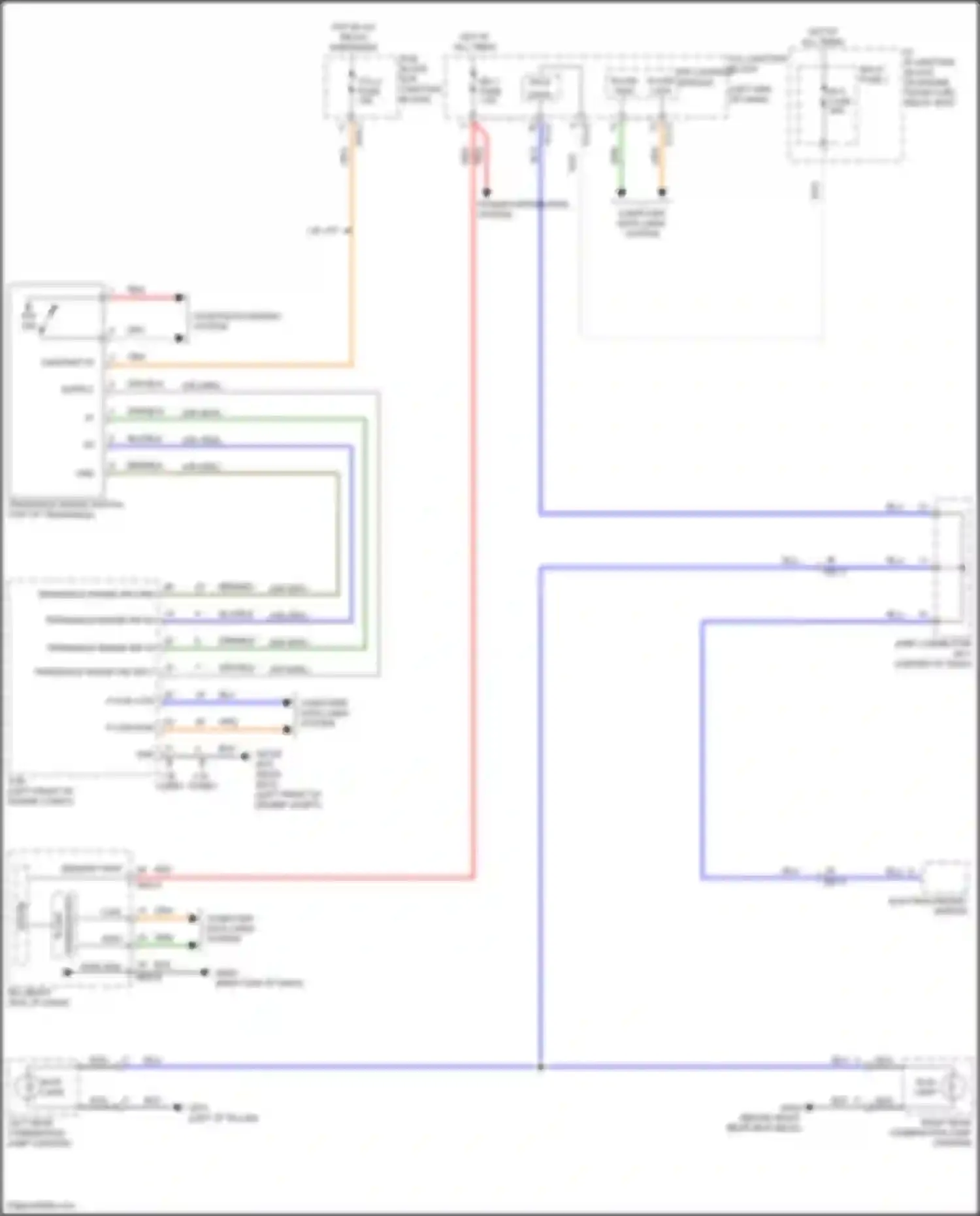Wiring diagram b/up lamp for Kia K5 III facelift (2023-2024) (1 of 2)