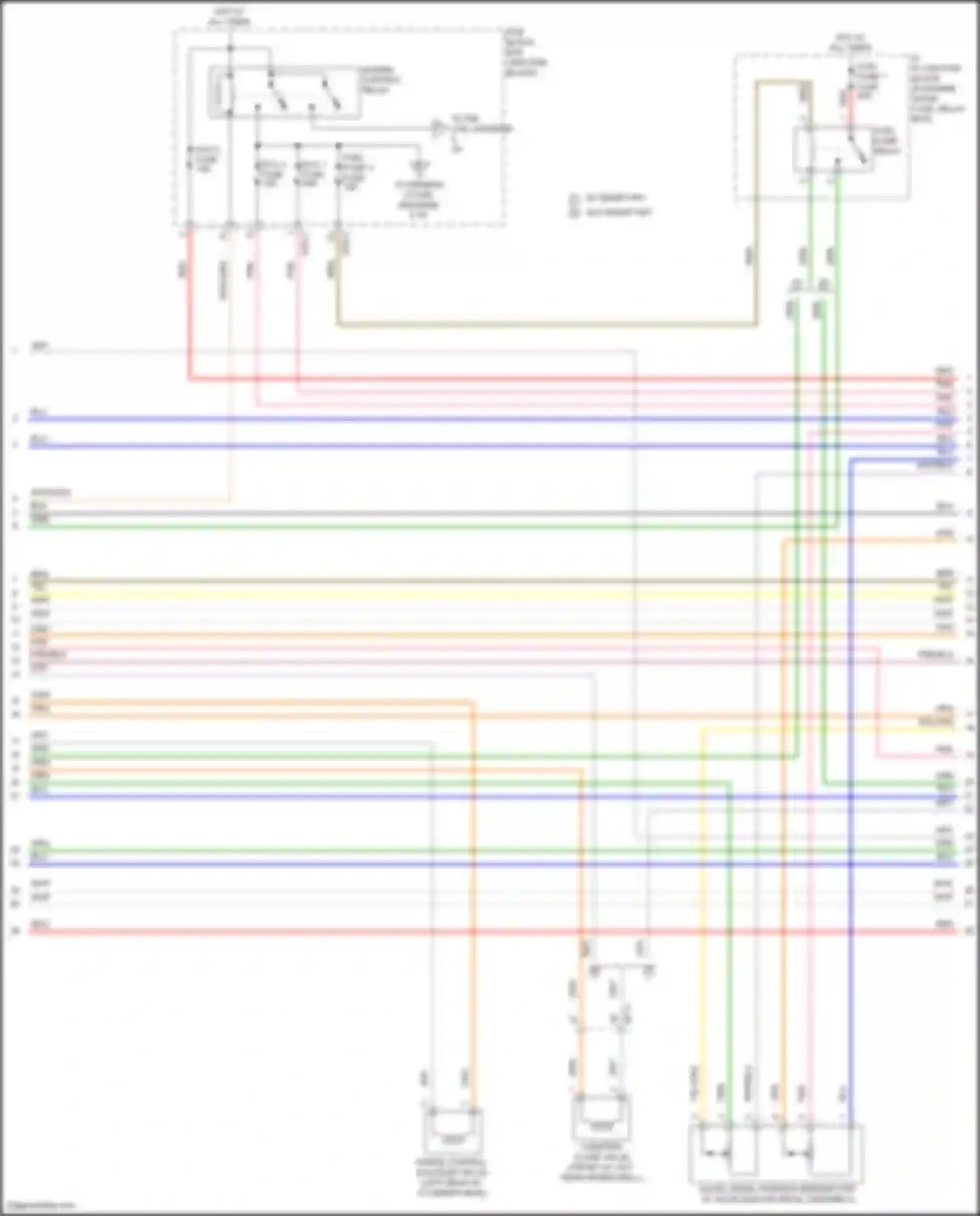Wiring diagram canister close valve for Kia K5 III facelift (2023-2024) (1 of 2)
