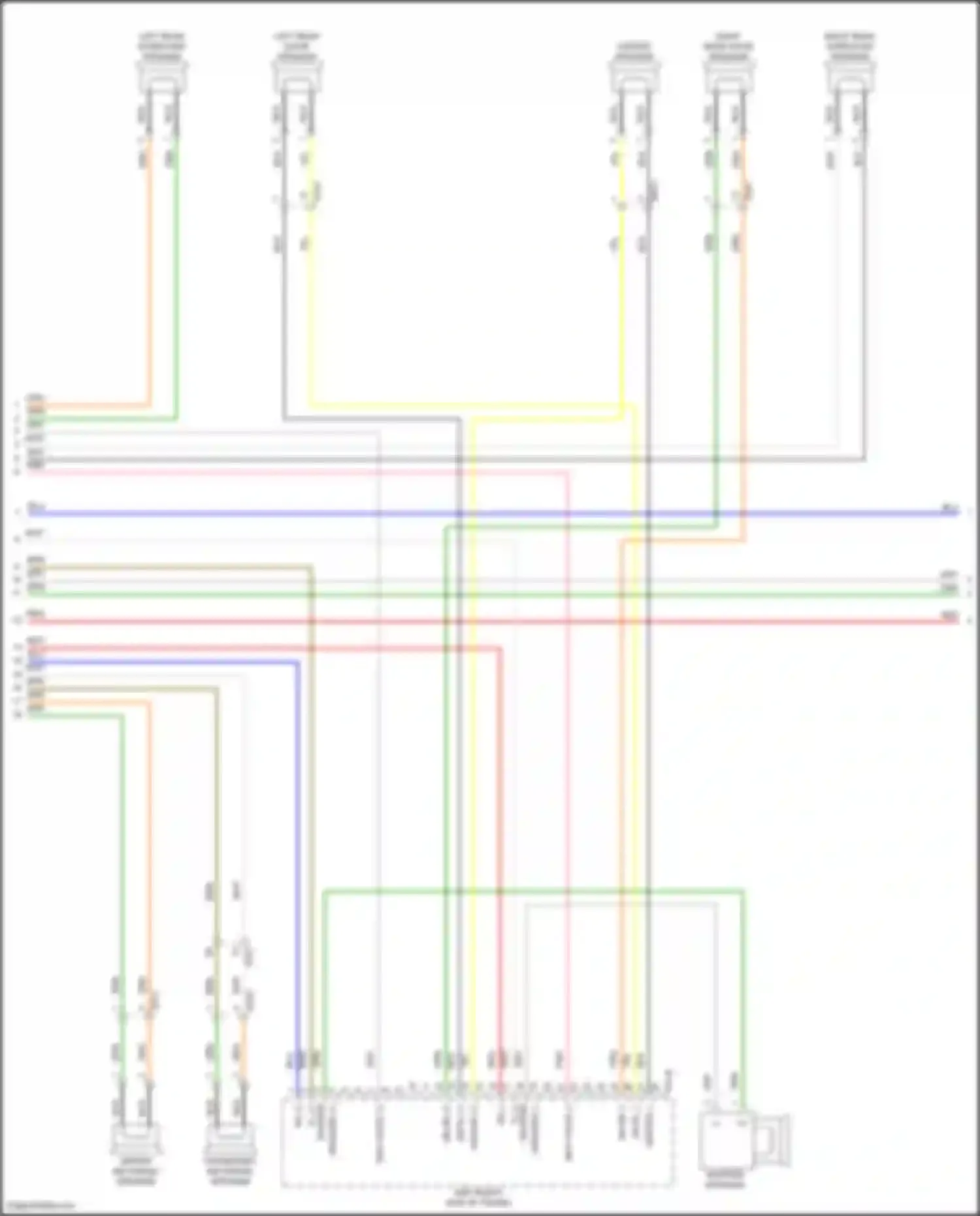Wiring diagram center speaker for Kia K5 III facelift (2023-2024) (1 of 3)
